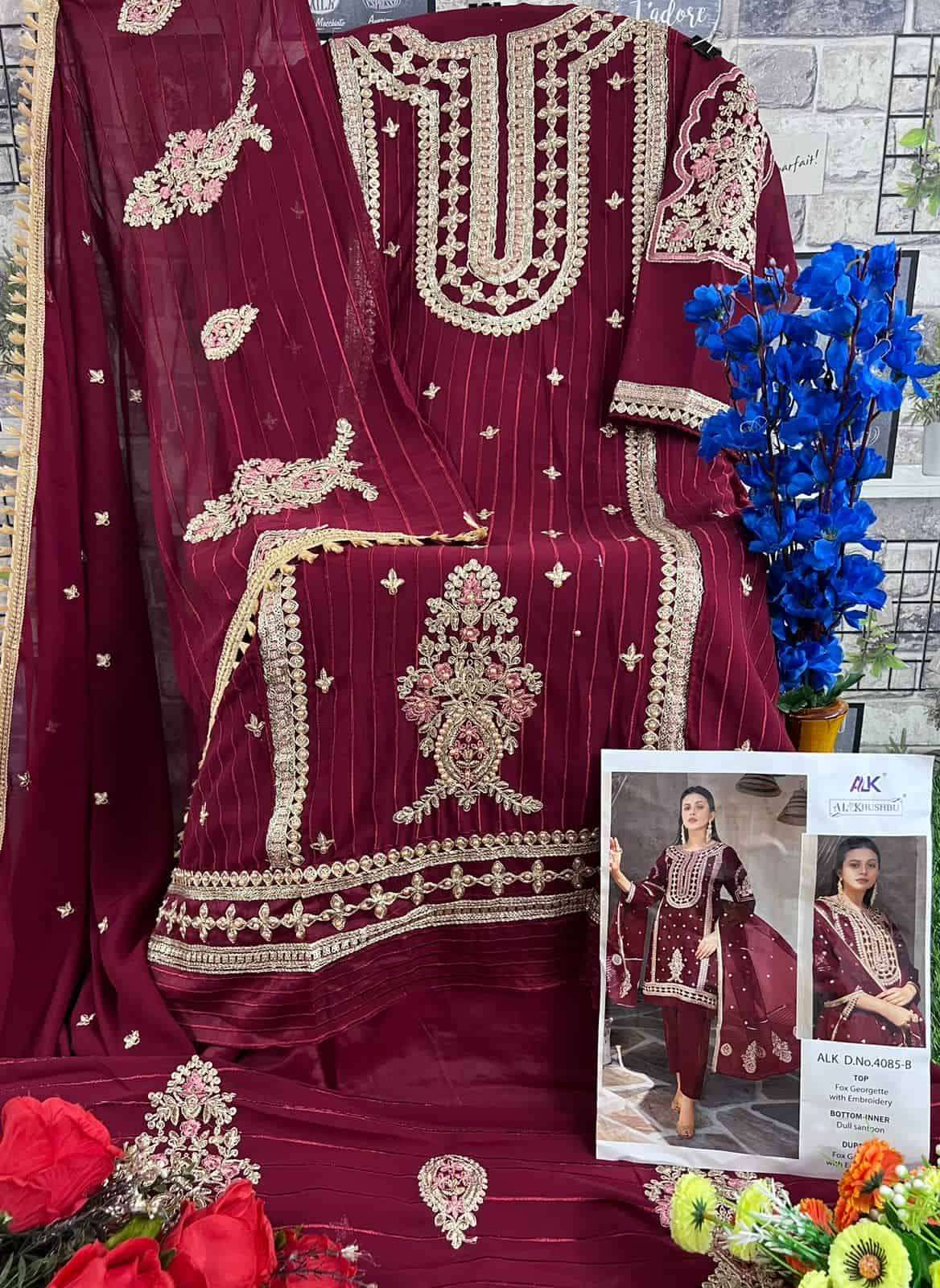 Al Khushbu Elaf Vol 1 4085-B Pakistani Suit view 2