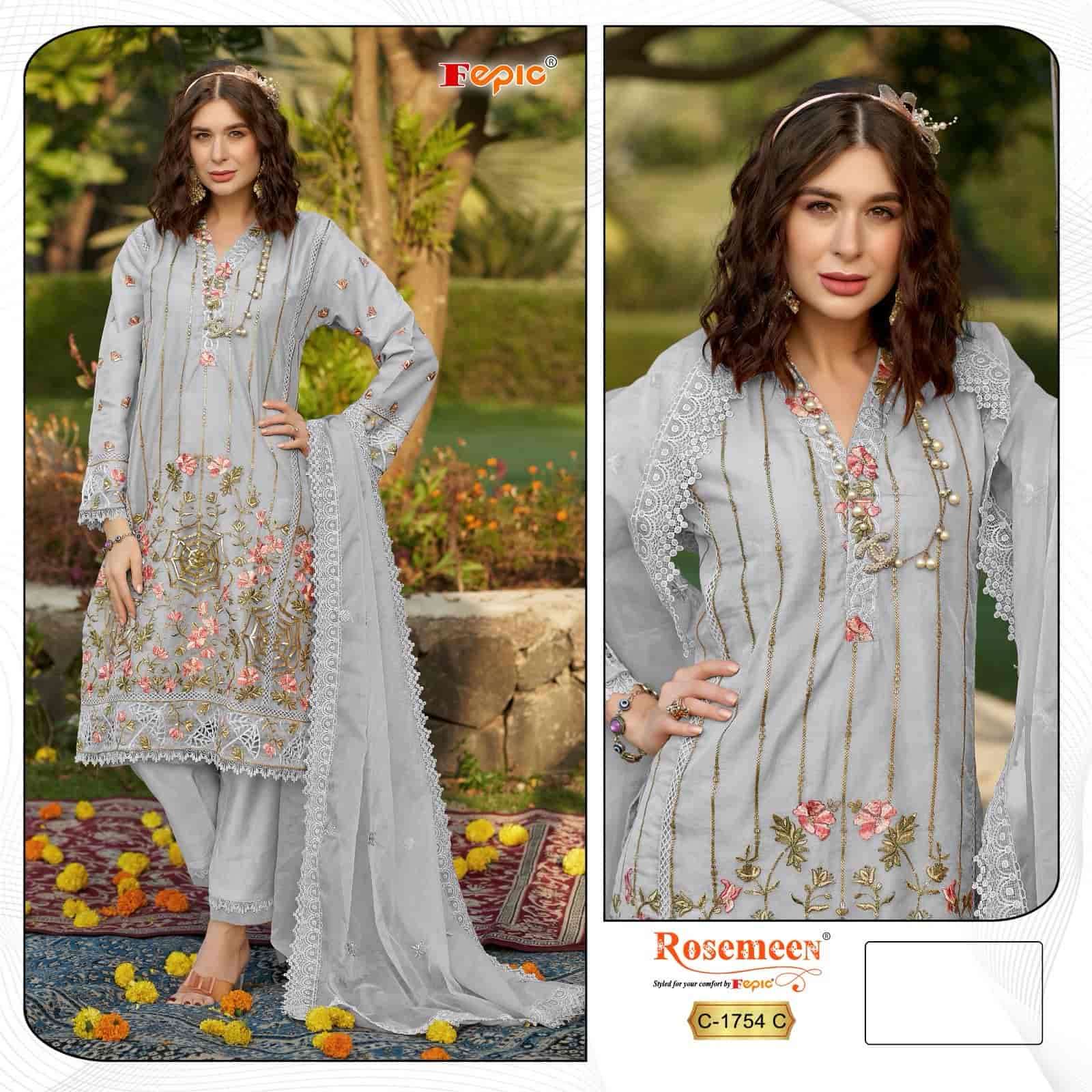 Fepic C 1754 Colors Festive Wear Style Designer Unstitched Dress Online view 3