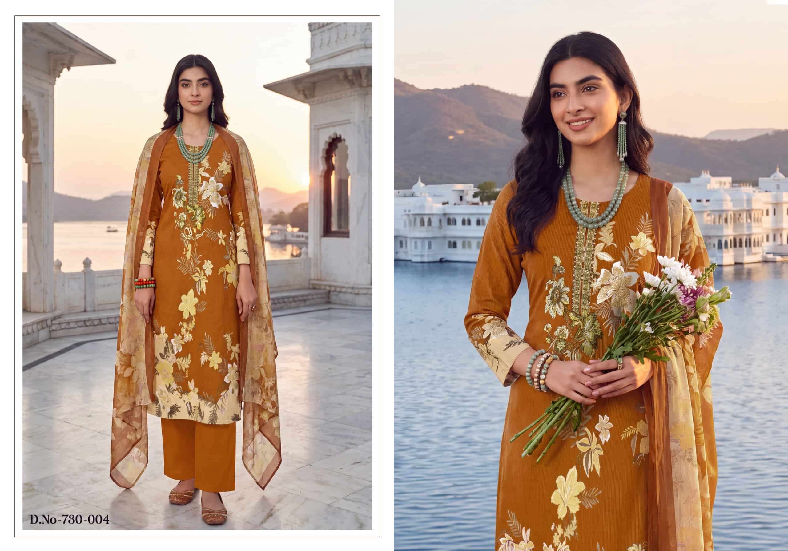 Zulfat Faiza Pure Jam Cotton Dress Catalog view 4