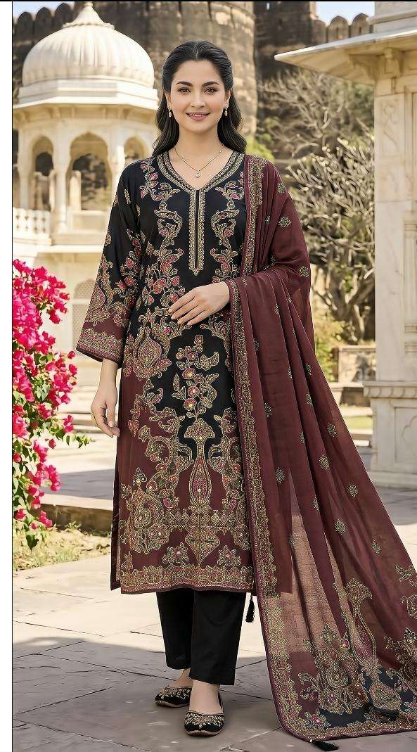 Shree Fabs Kt 369 C Muslin Pakistani Salwar Suit Collection view 3