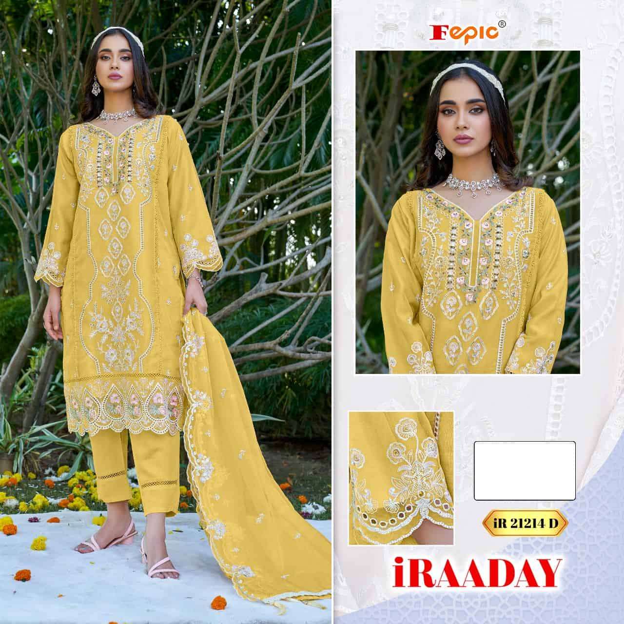 Fepic Iraaday IR 21214 Colors Designer Style Pakistani Salwar Suit Wholesalers view 4