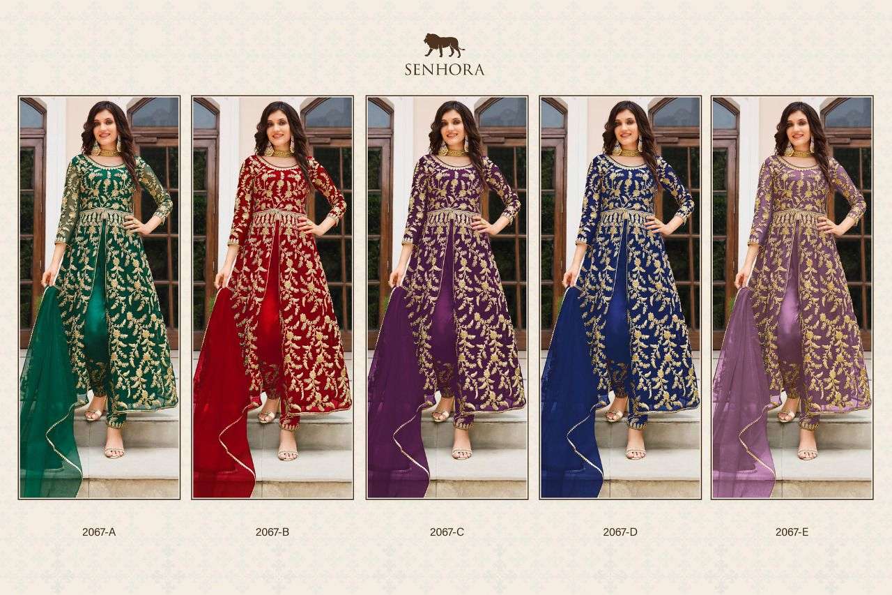 Senhora Sharmin 2067 Colors Party Wear Designer Anarkali Dress Catalog Exporter view 7
