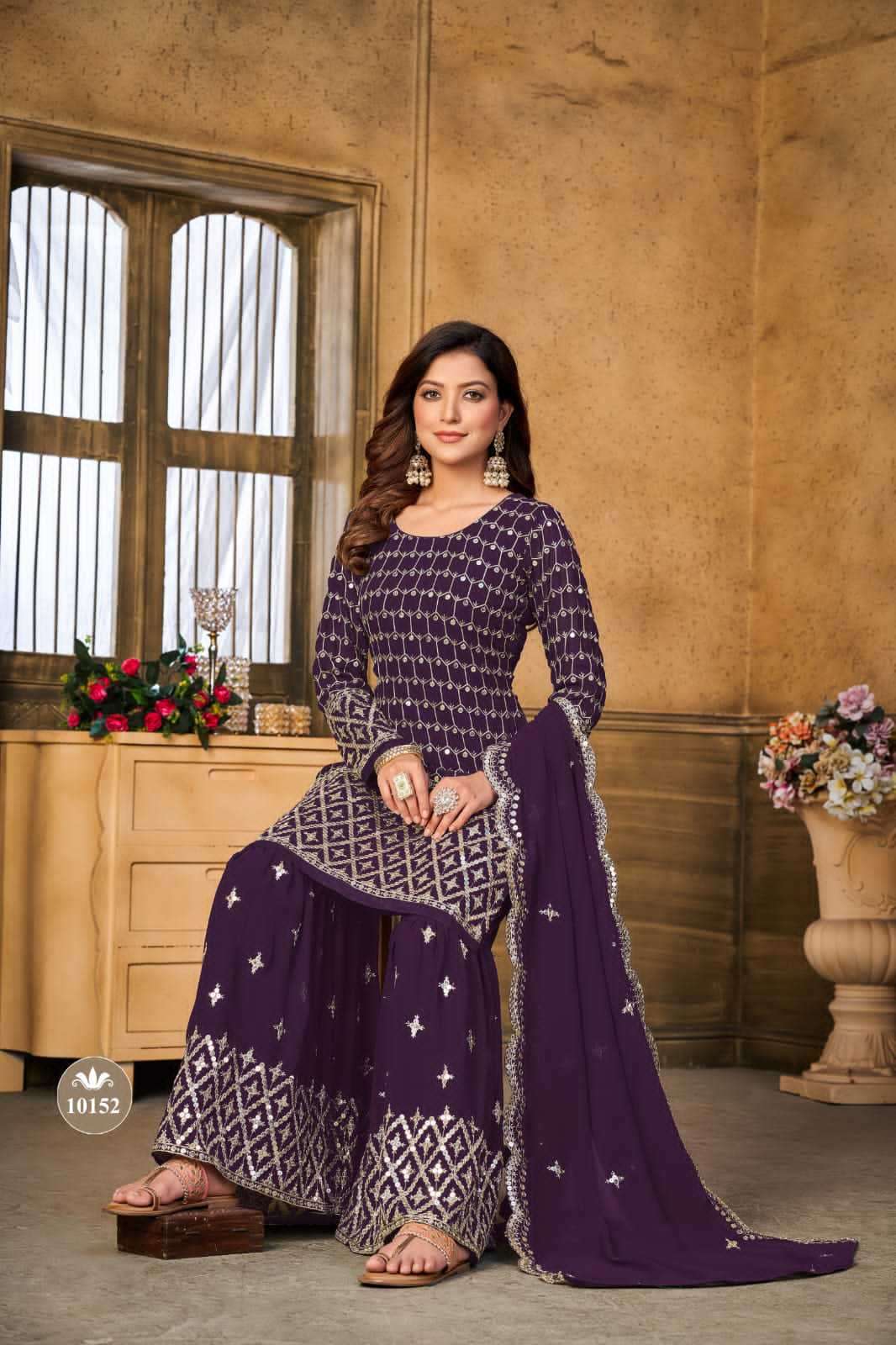 Anjubaa Vol 15 Heavy Designer Gharara Suit Partywear Collection New Arrivals view 4