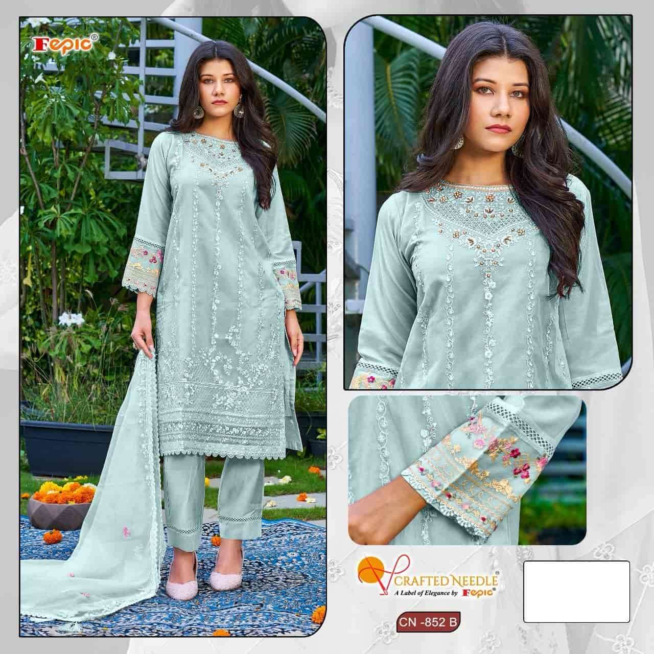Crafted Needle CN 852 By Fepic Ready To Wear Pakistani Festive Wear Style Collection view 3