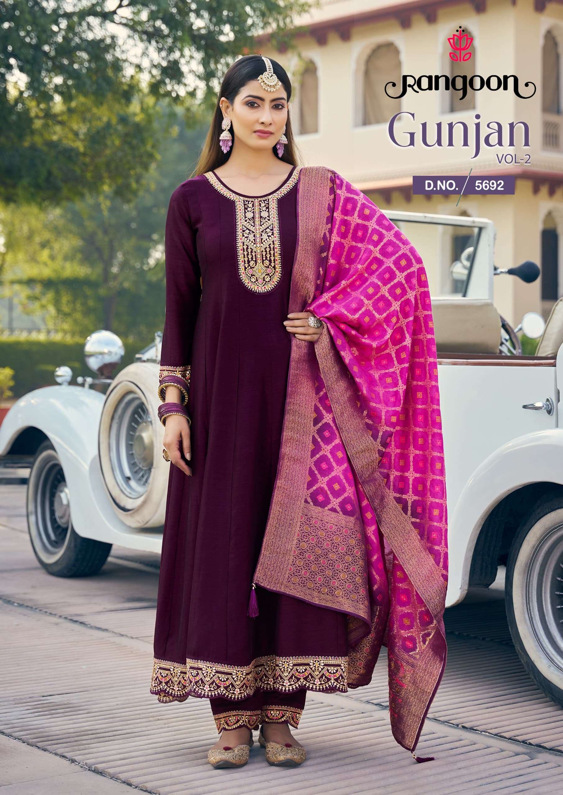 Rangoon Gunjan Vol 2 Anarkali Style Dress Catalog view 5