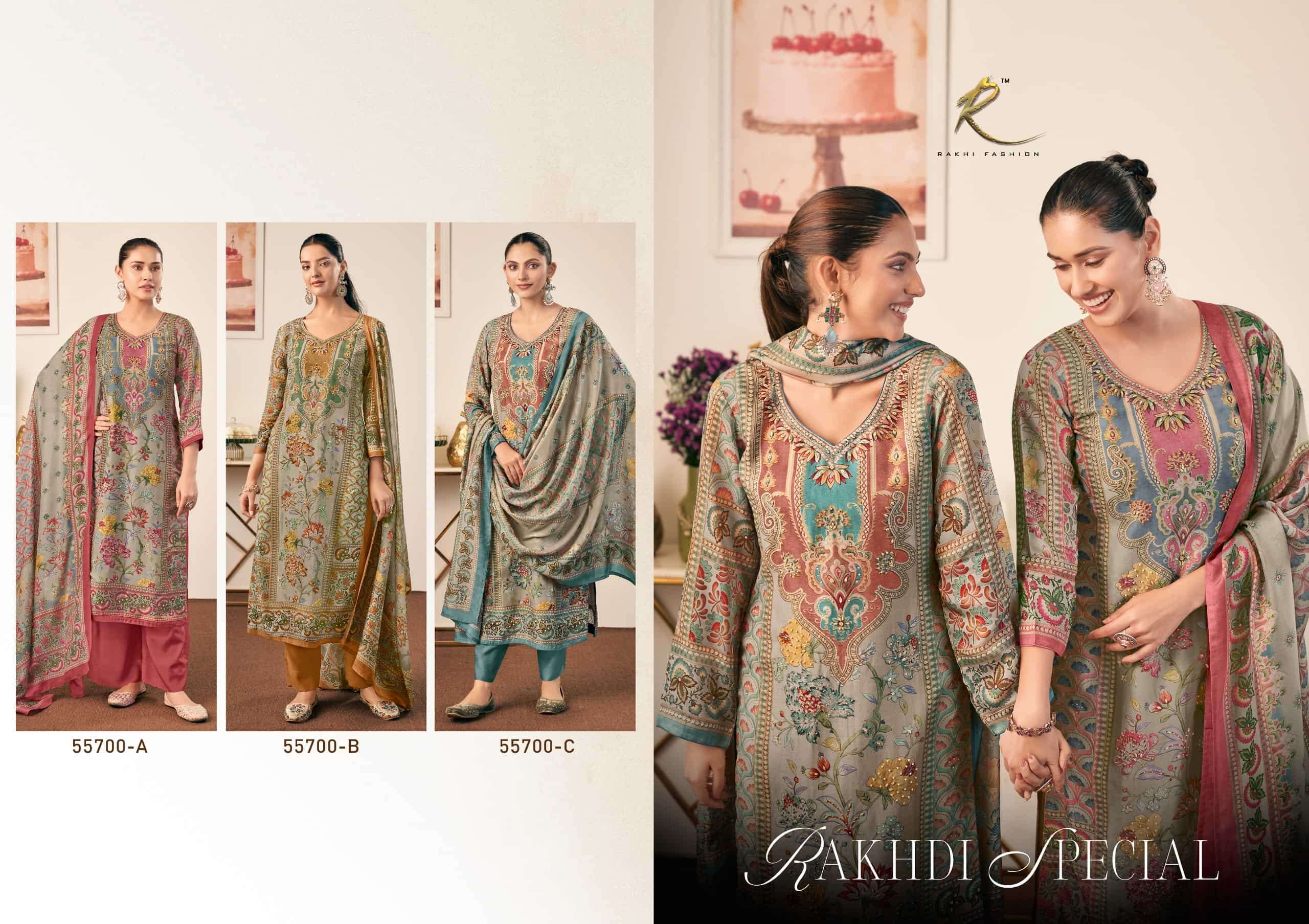 Rakhi Fashion Rakhdi Special 55700 Fancy Silk Premium Designs Dress Exporters view 4
