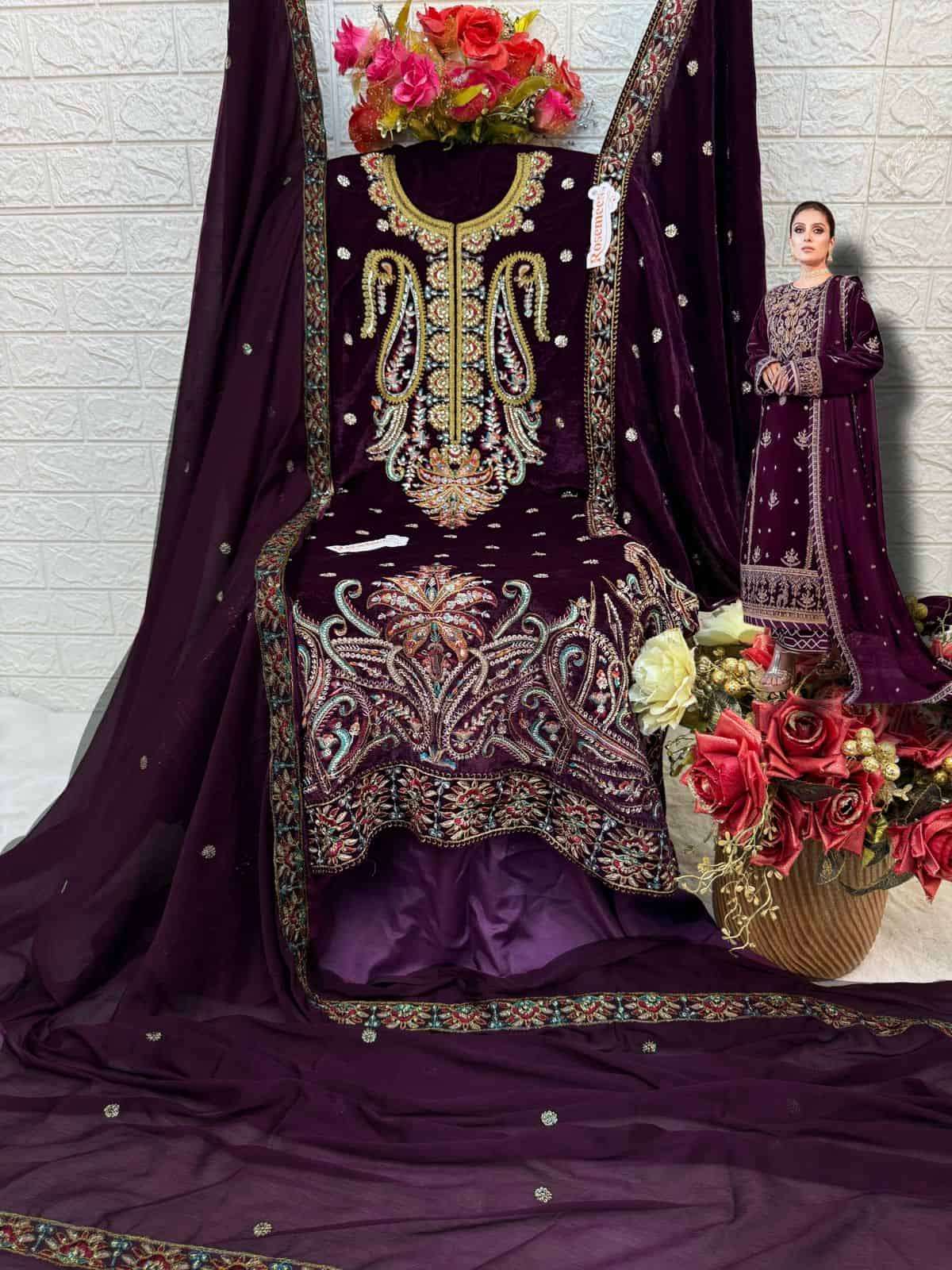 Fepic V 17035 Colors Pakistani Winter Wear Style Designer Salwar Suit Wholesalers view 6