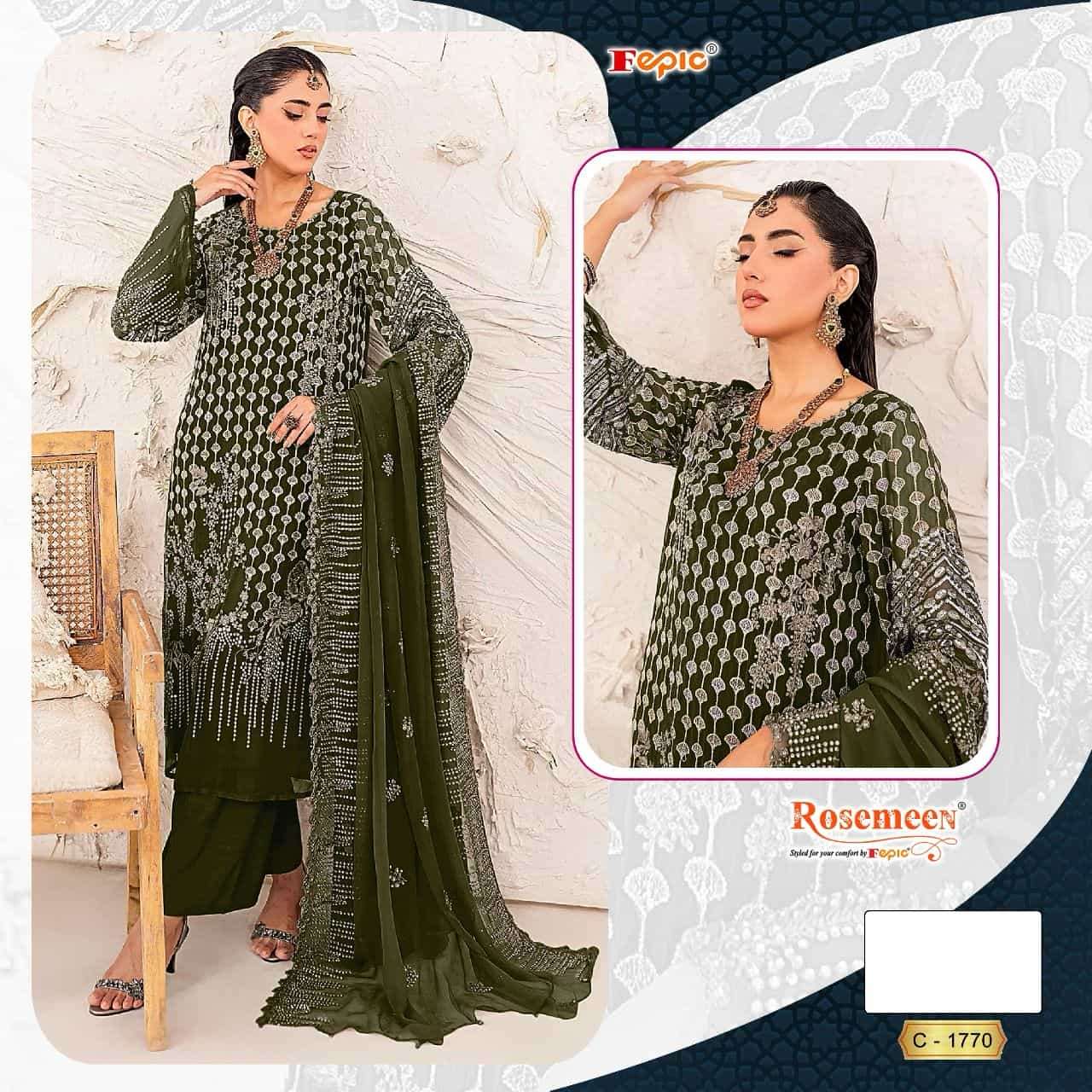 Fepic Rosemeen C 1770 Pakistani Salwar Kameez