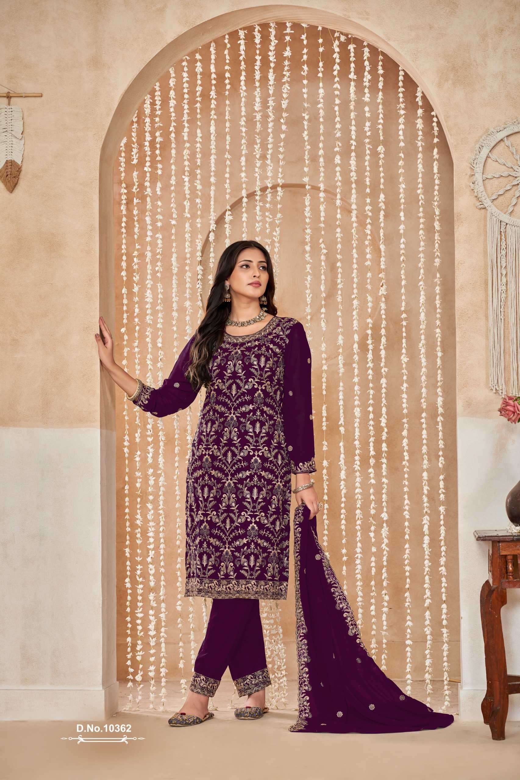 Anjubaa Vol 36 10361 To 10365 Designer Work Georgette Suit view 9