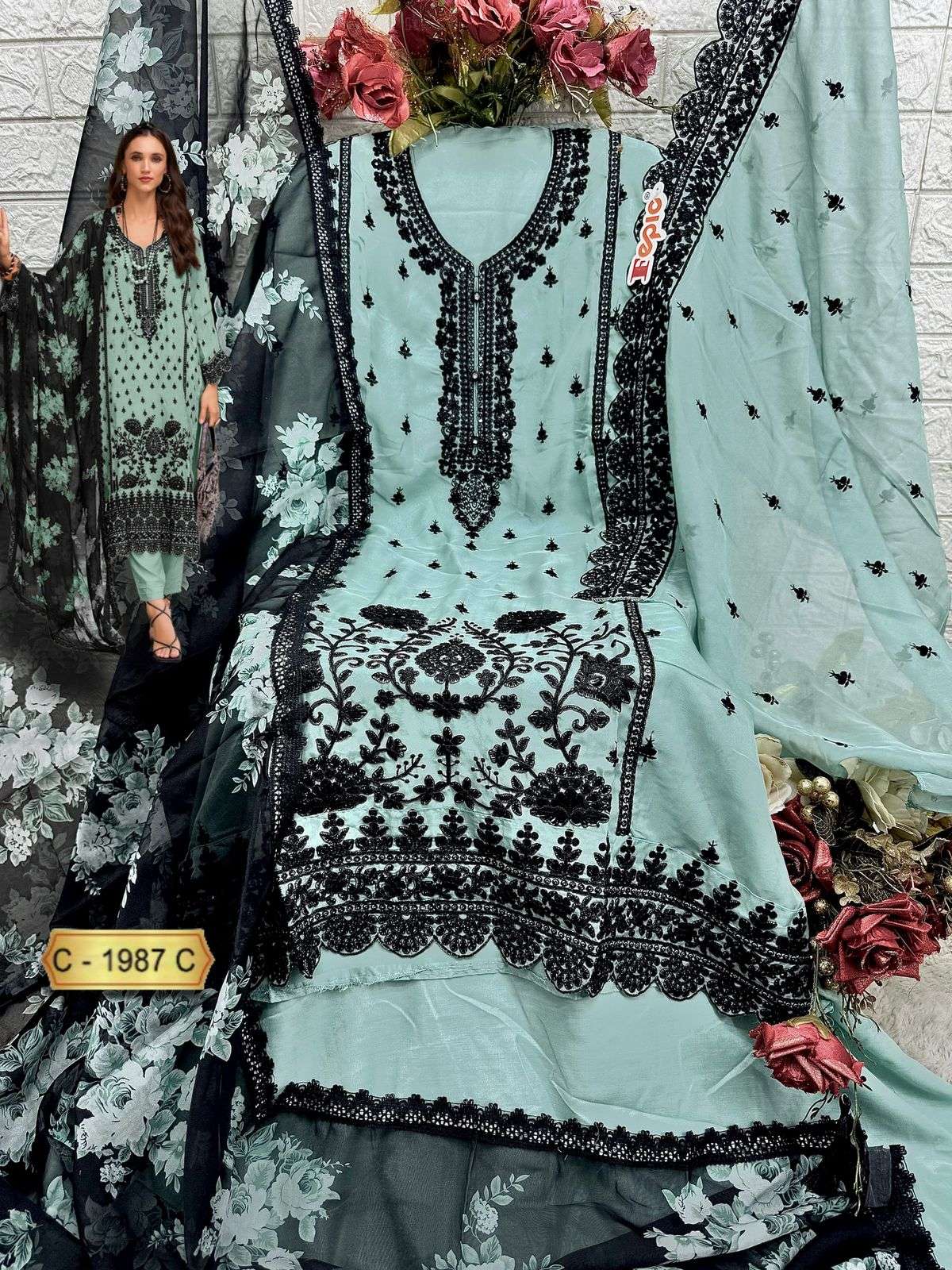 Fepic C 1987 Pakistani Salwar Suit Collection view 6