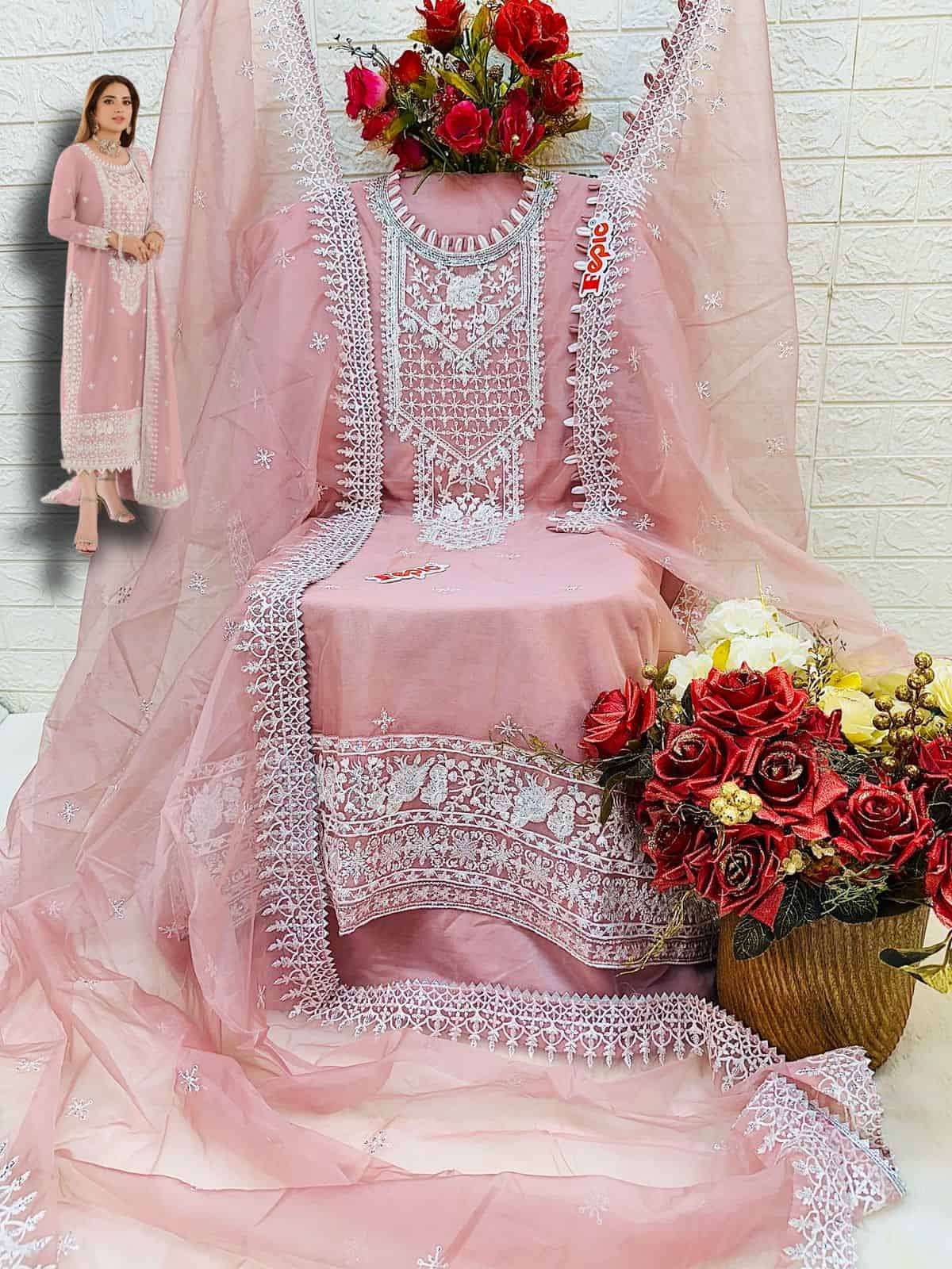 Fepic C 1614 Colors Pakistani Exclusive Designer Style Salwar Suit Exporter view 6
