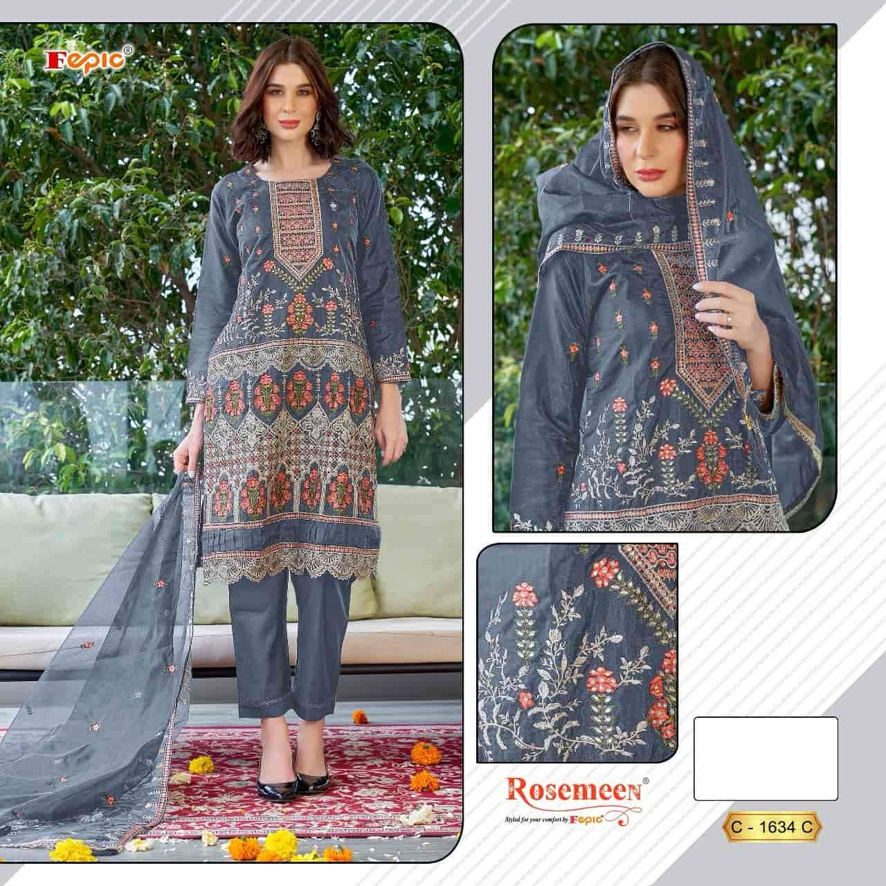 Fepic C 1634 Colors Pakistani Festive Wear Style Designer Pakistani Suit Exporter view 3