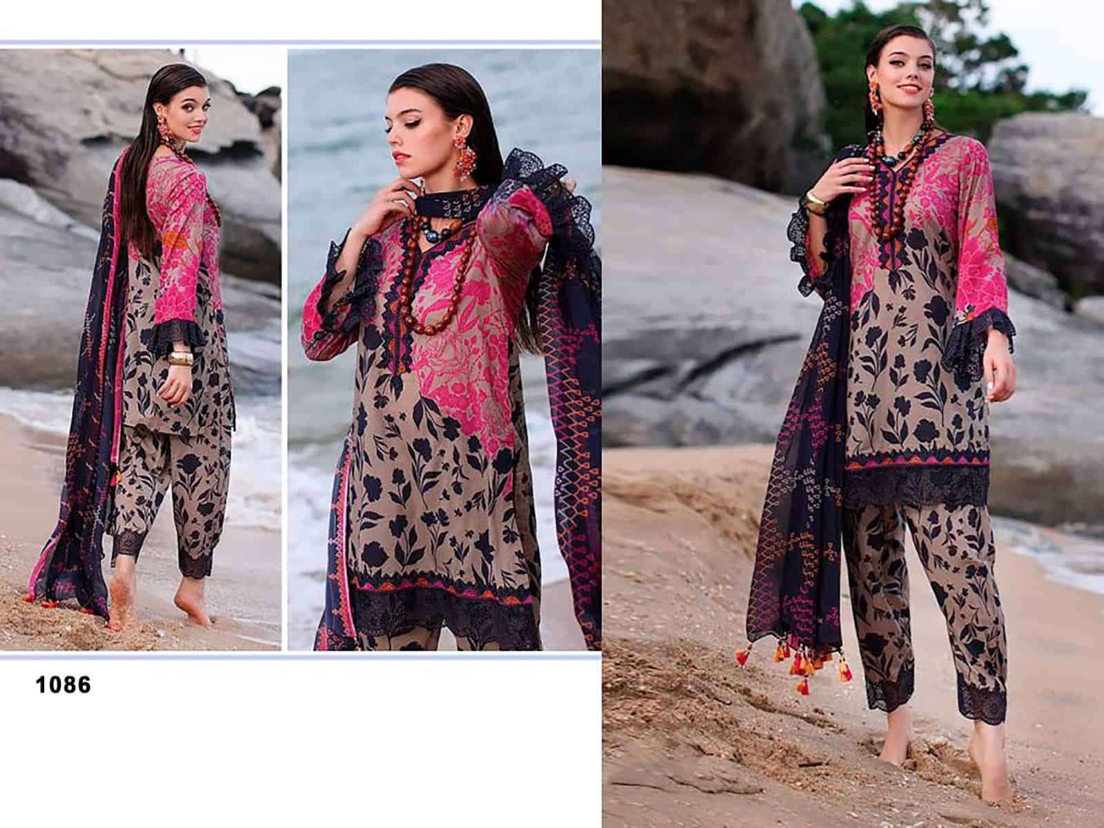 Aasha Designer Sana Safinaz Muslin Cotton Suit view 4