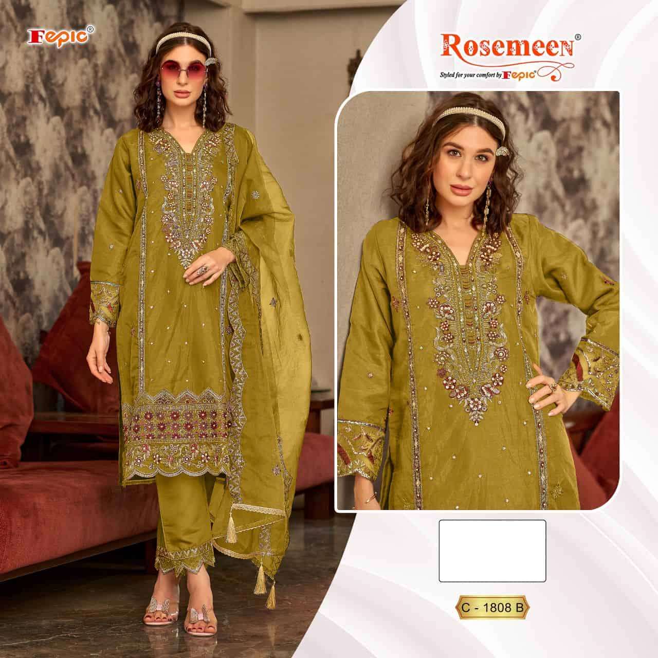 Fepic C 1808 B Exclusive Heavy Designer Style Pakistani Suit Exporter