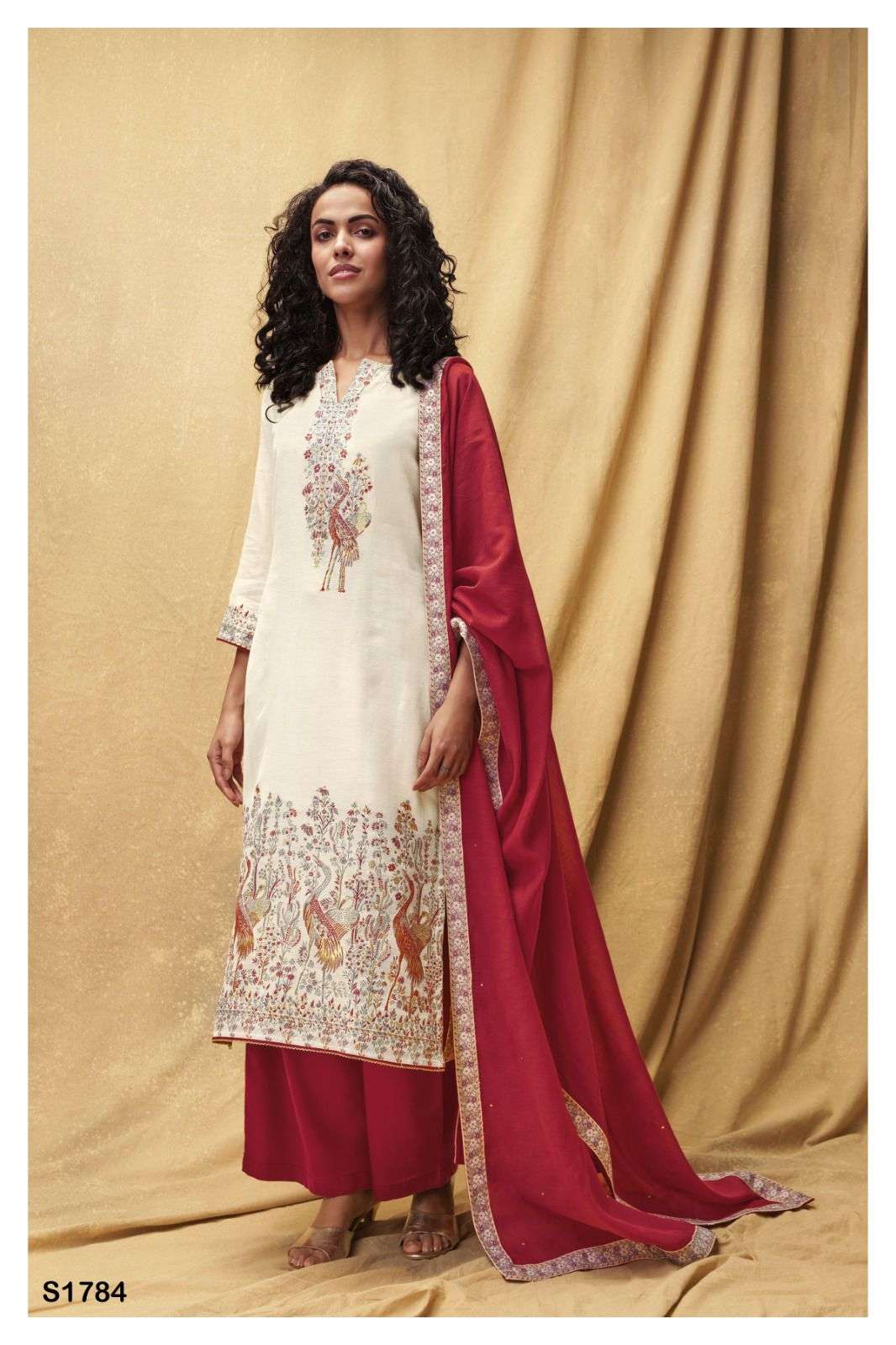 Ganga Balambika 1784 Tradition Style Partywear Ladies Suit Collection view 4