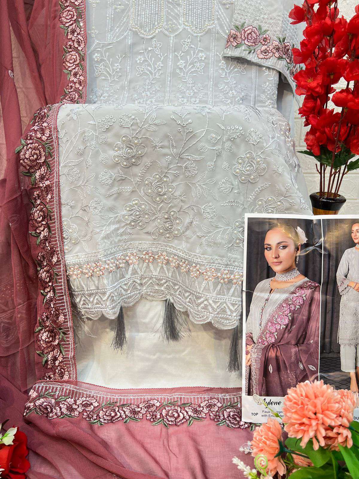 Zaha Mylene Vol 1 10267 To 10269 Designer Pakistani Georgette Suit view 13