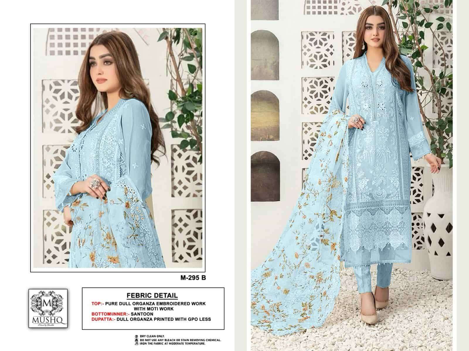 Mushq M 295 B Exclusive Latest Designer Style Pakistani Salwar Suit Collection