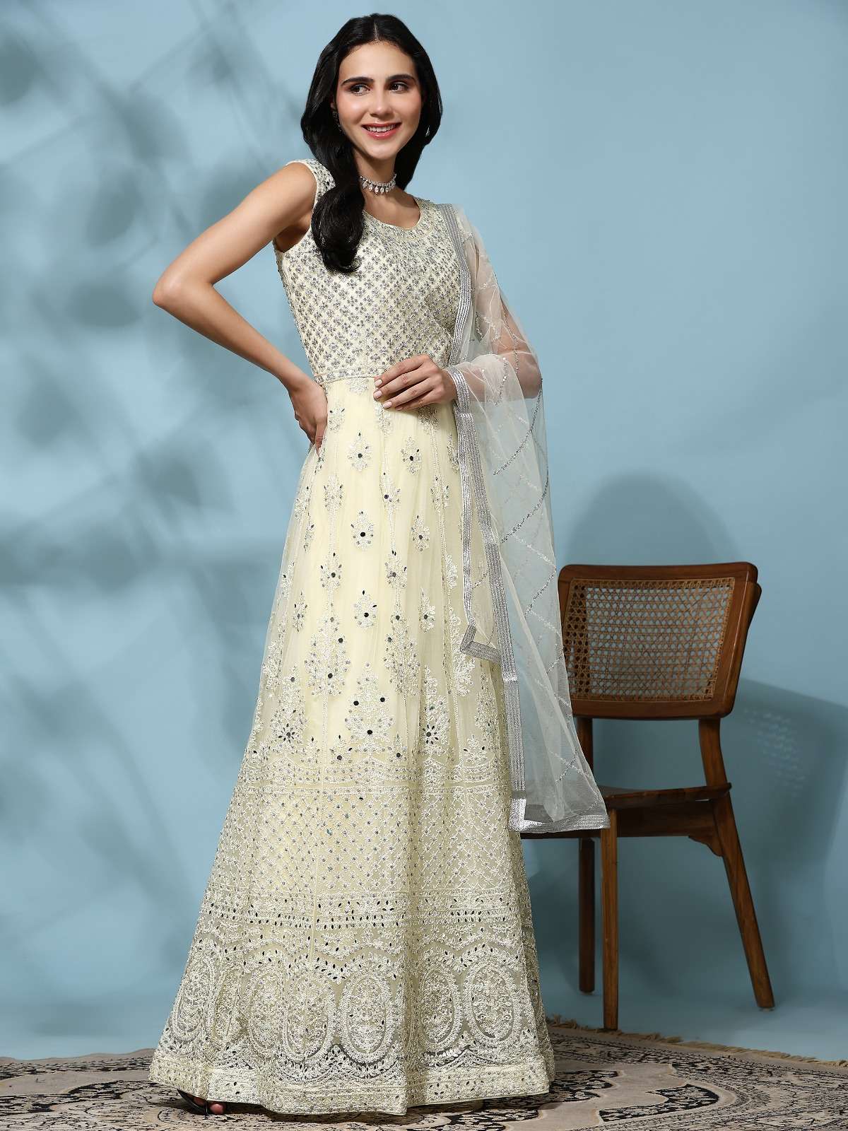 Amoha Trends G 639 Colors Designer Net Gown Partywear Dress view 9