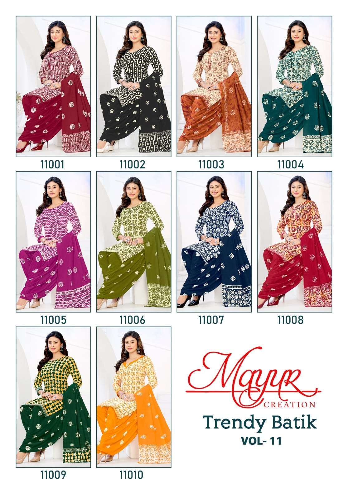 Mayur Trendy Batik Vol 11 Pure Cotton Ladies Suit view 7