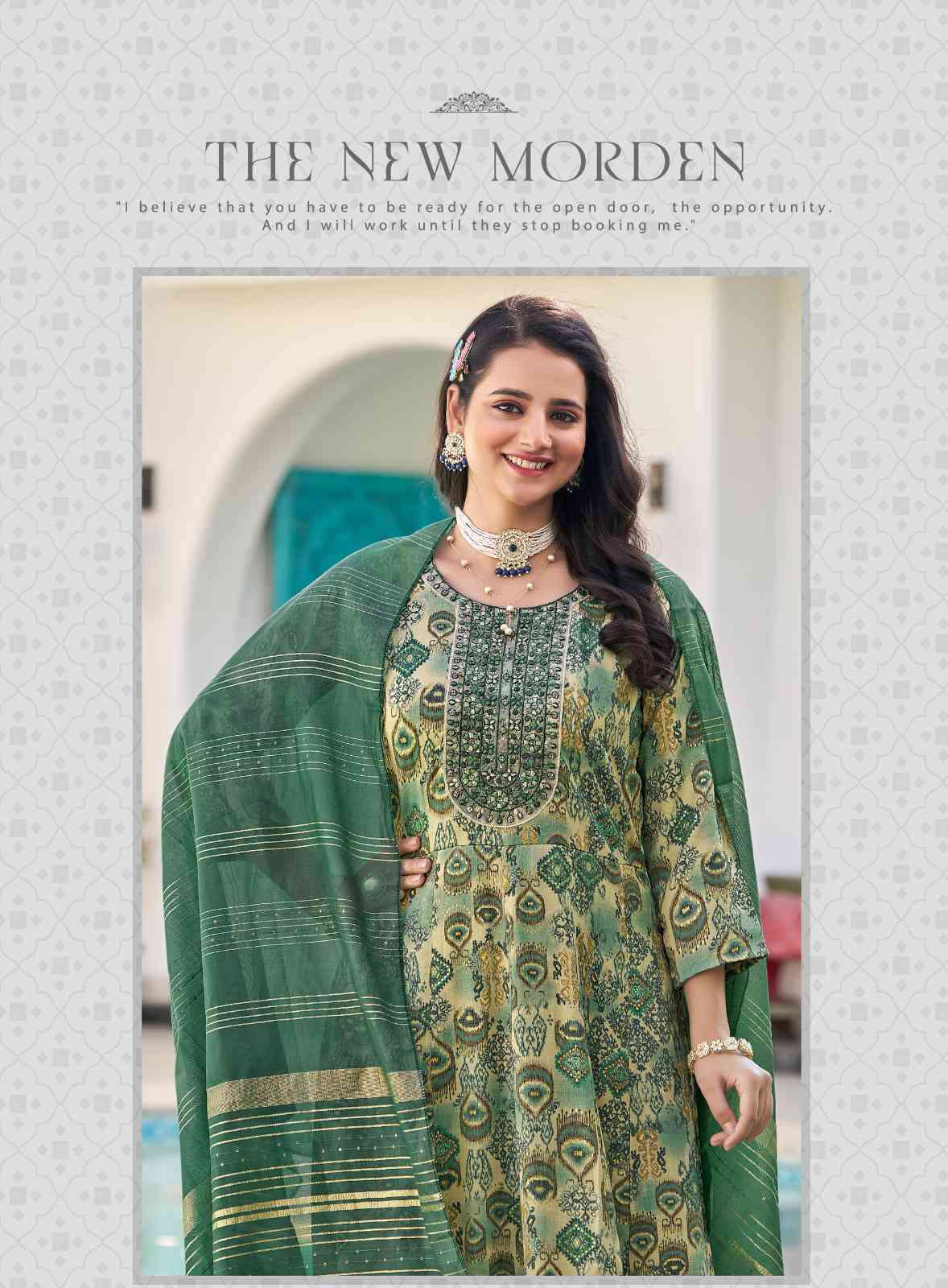 Radhika Swara Fancy Anarkali 3-Piece Suit view 5