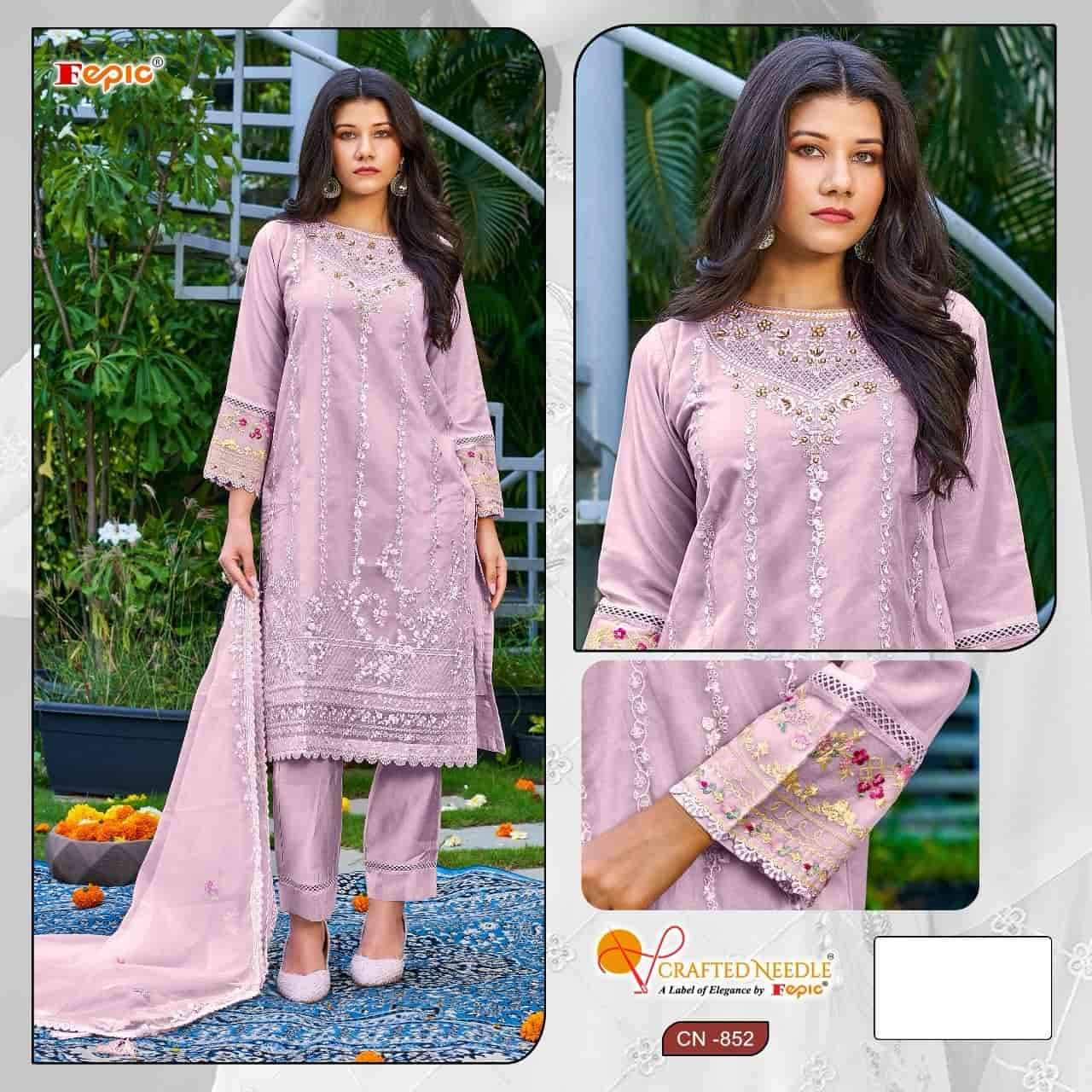 Crafted Needle CN 852 By Fepic Ready To Wear Pakistani Festive Wear Style Collection view 2