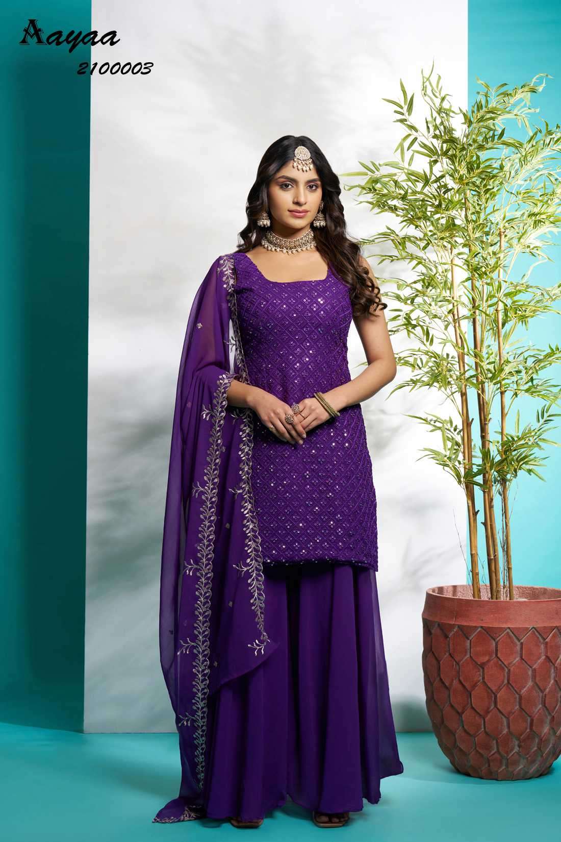 Aayaa Vol-21 Faux Georgette Readymade Salwar Suit view 13