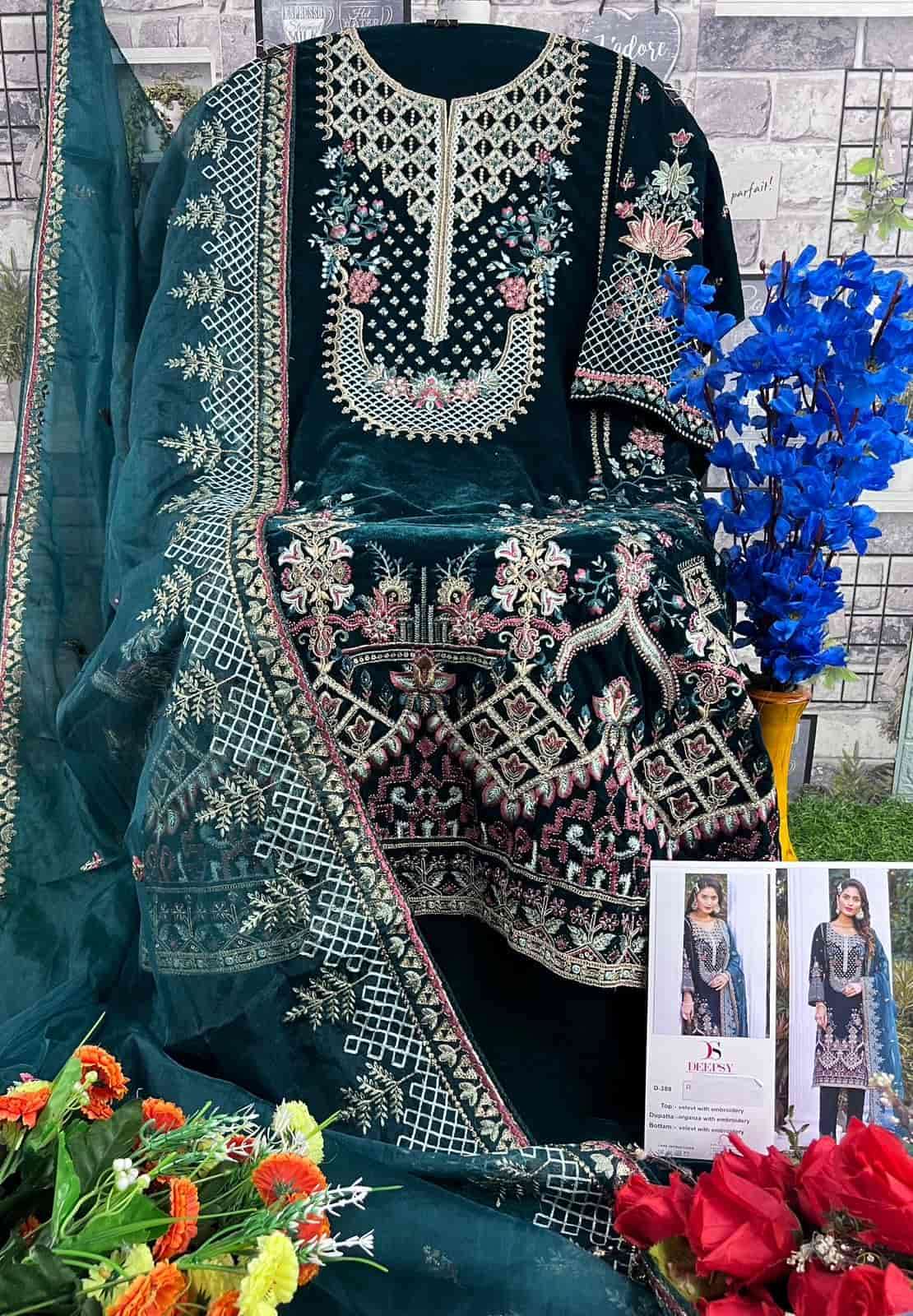 Deepsy Velvet 23 - 4 Winter Wear Style Heavy Designer Salwar Suit Exporters view 8