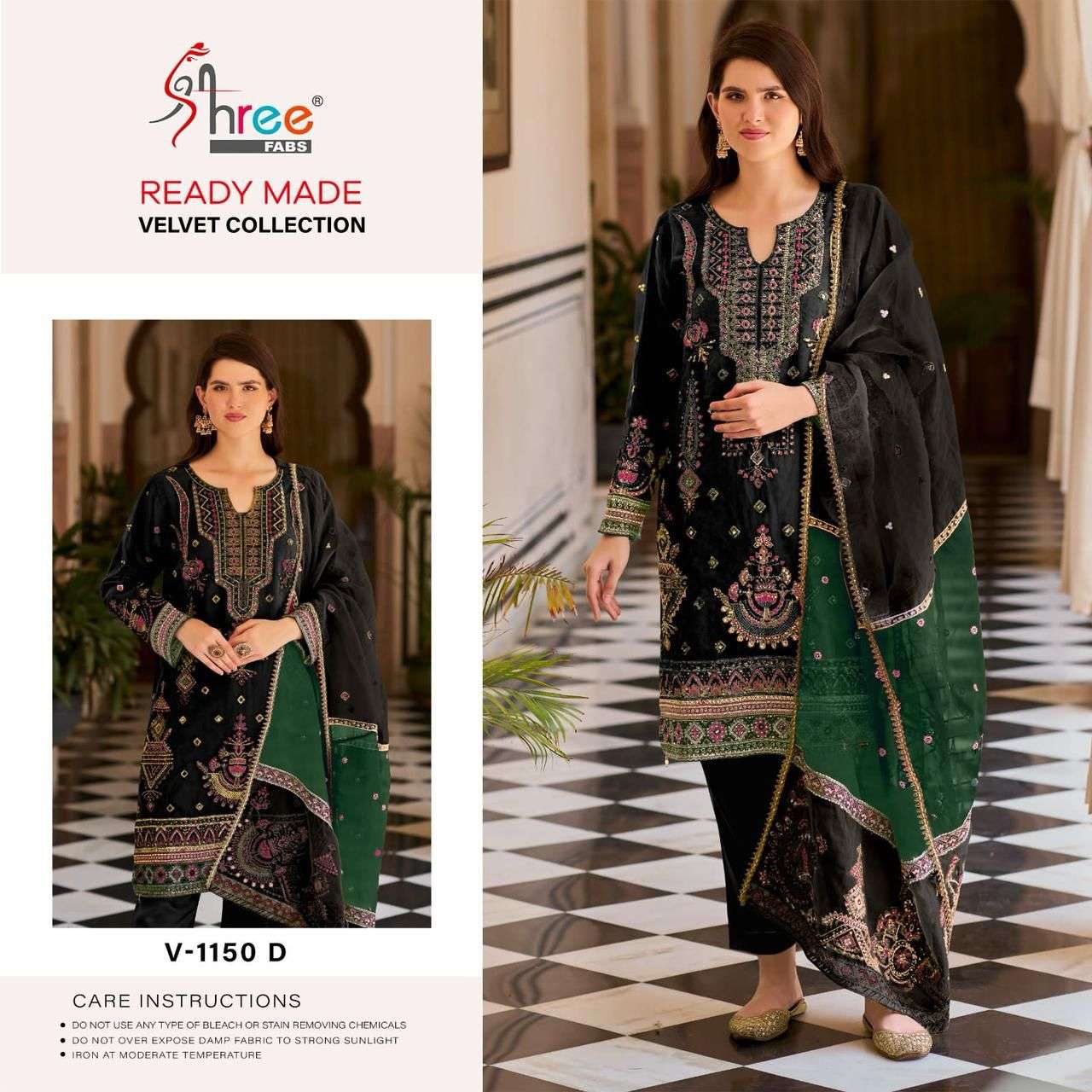 Shree Fabs V 1150 Colors Pakistani Festive Wear Style Winter Wear Suit Wholesalers view 3