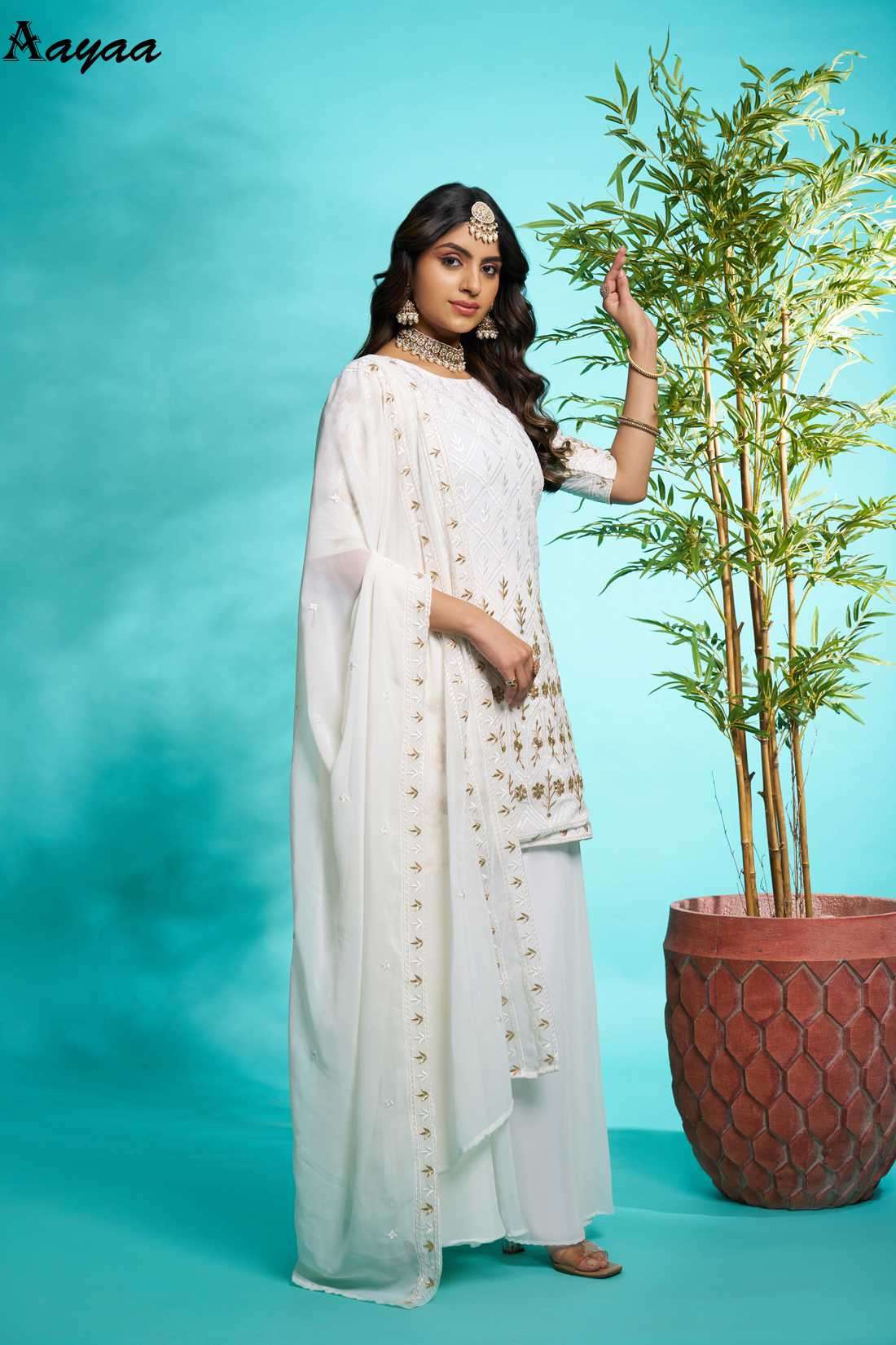 Aayaa Vol-21 Faux Georgette Readymade Salwar Suit view 22