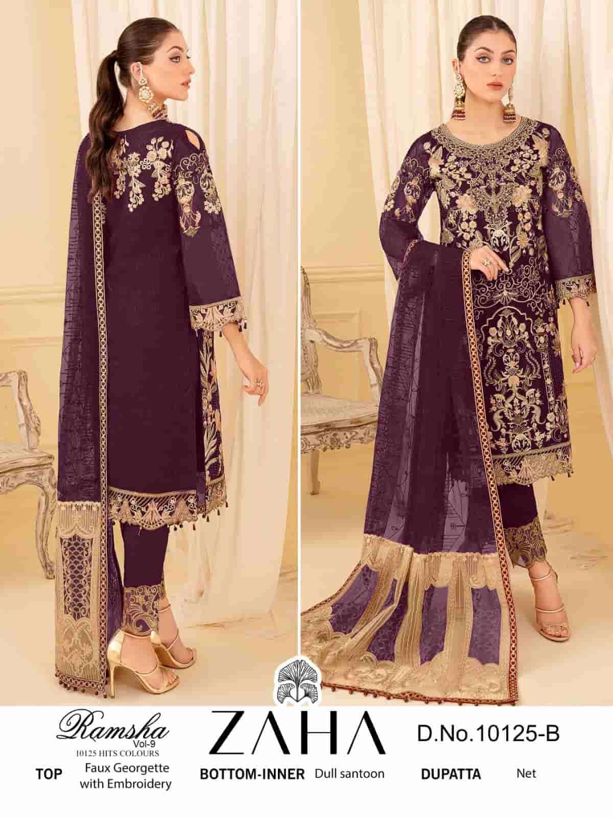 Zaha Ramsha Vol 9 10125 Colors Designer Salwar Suit Online Wholasaler view 3