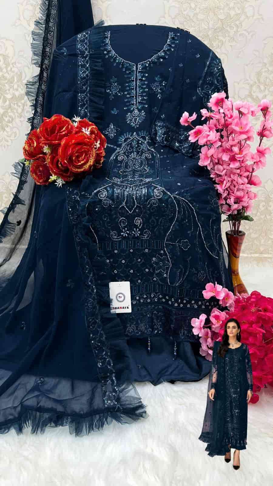 Shanaya Rose Hand Craft S 160 Colors Pakistani Party Wear Style Designer Suit Wholesalers view 6