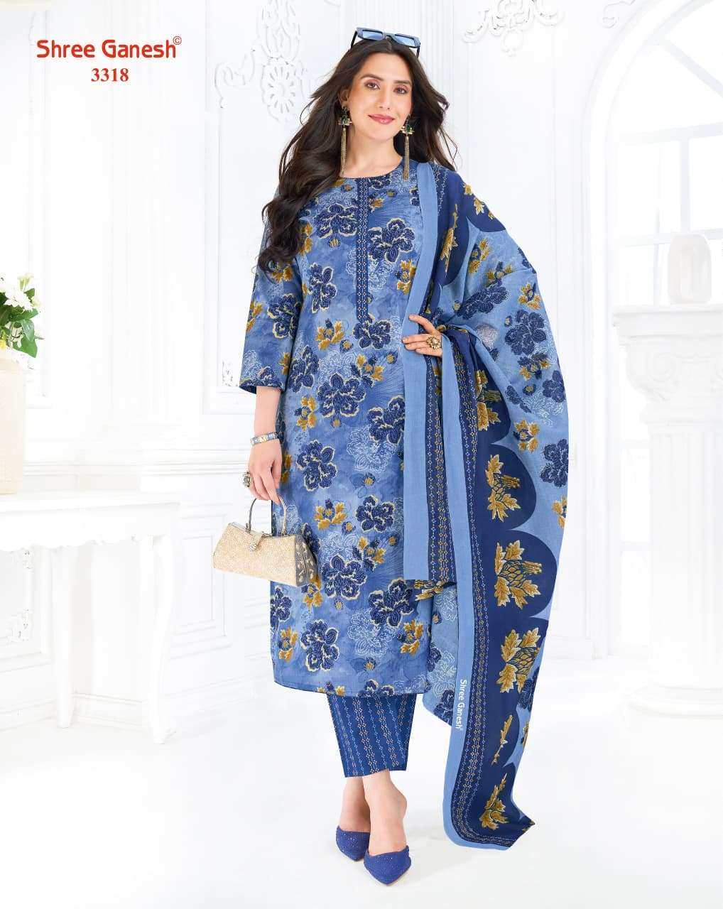 Shree Ganesh Samaiyra Vol 23 Printed Pure Cotton Suit Catalog view 6