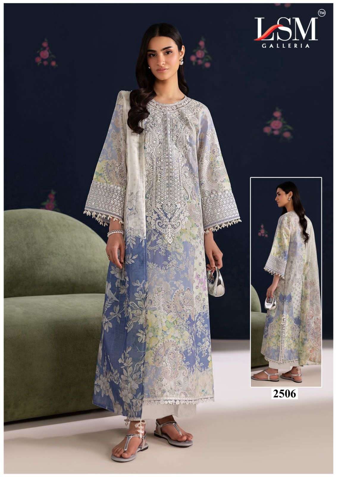 LSM Parian Dream Vol 25 Lawn Suit view 5