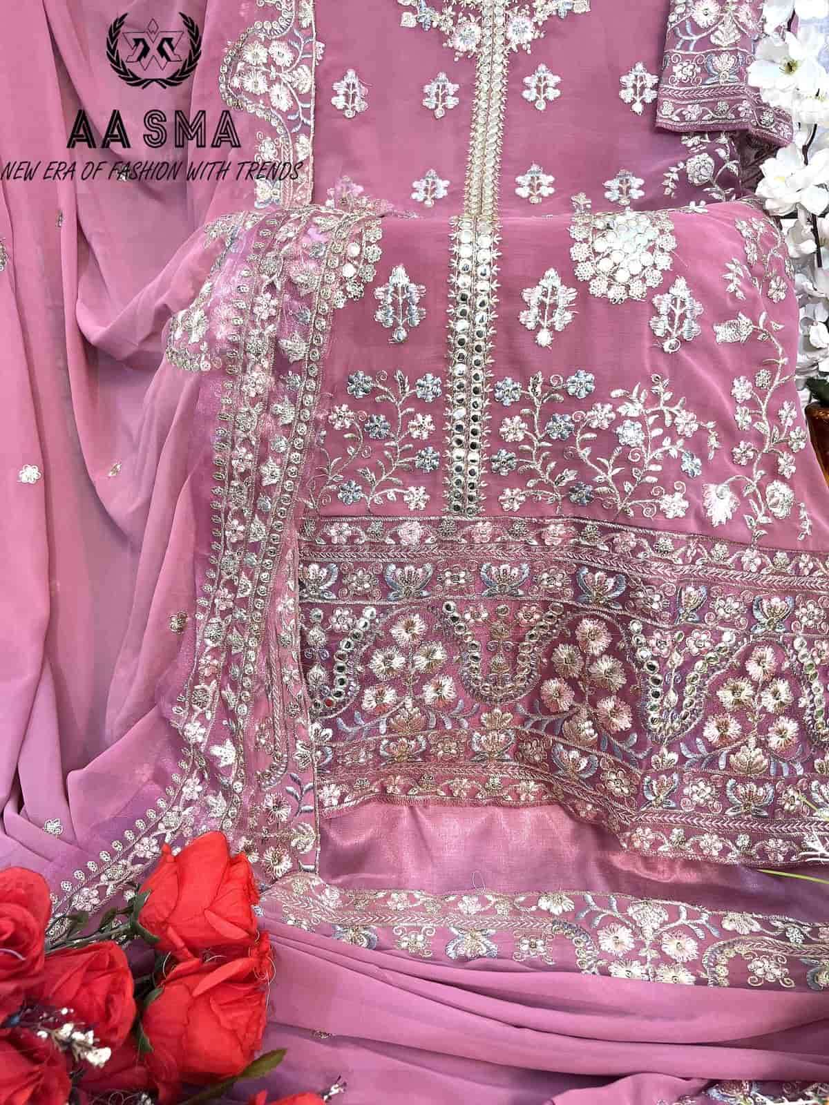 Aasma 203 A Georgette Pakistani Salwar Kameez view 3