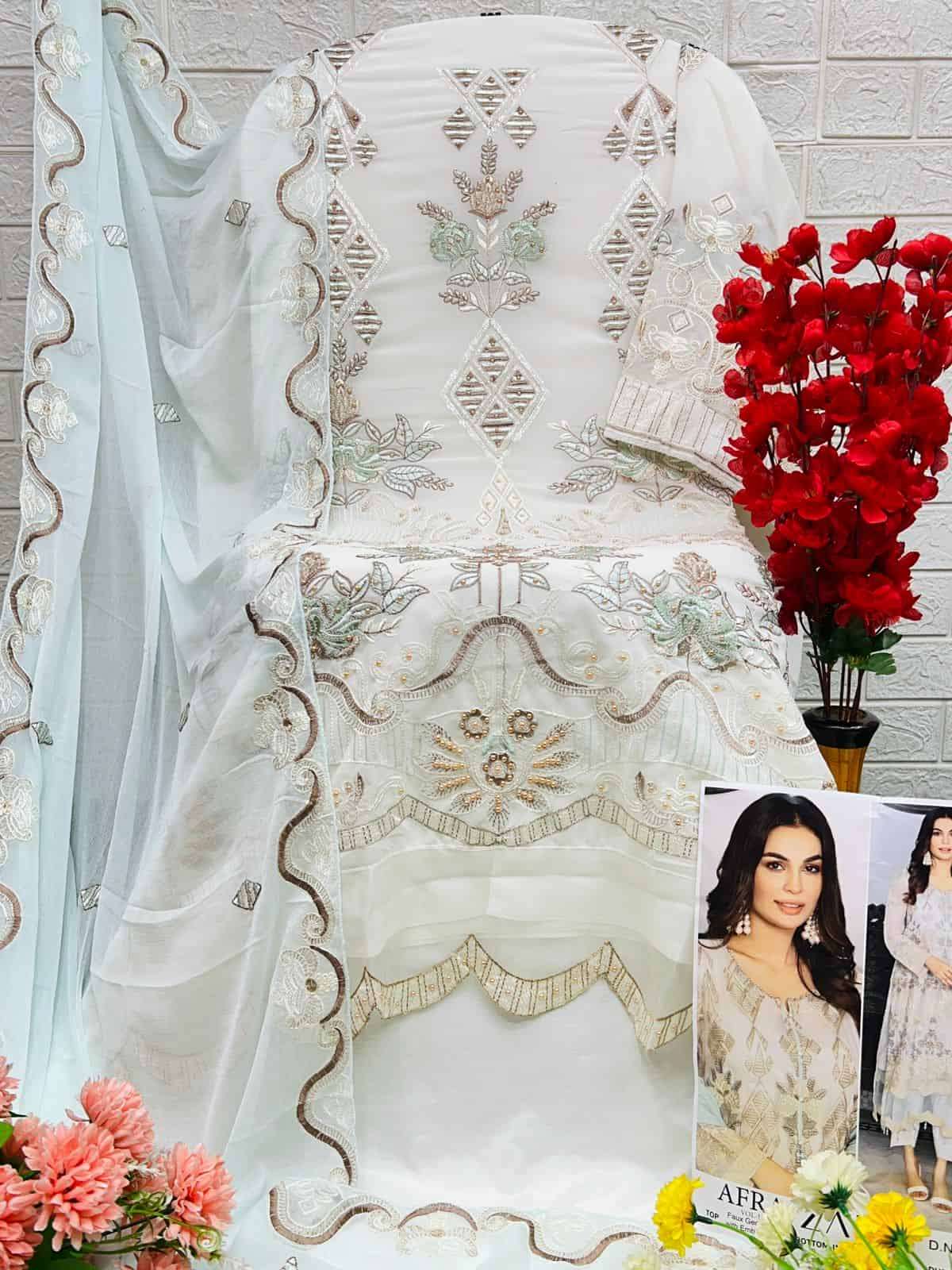 Zaha 10285 Exclusive Latest Embroidered Pakistani Designer Salwar Suit view 2