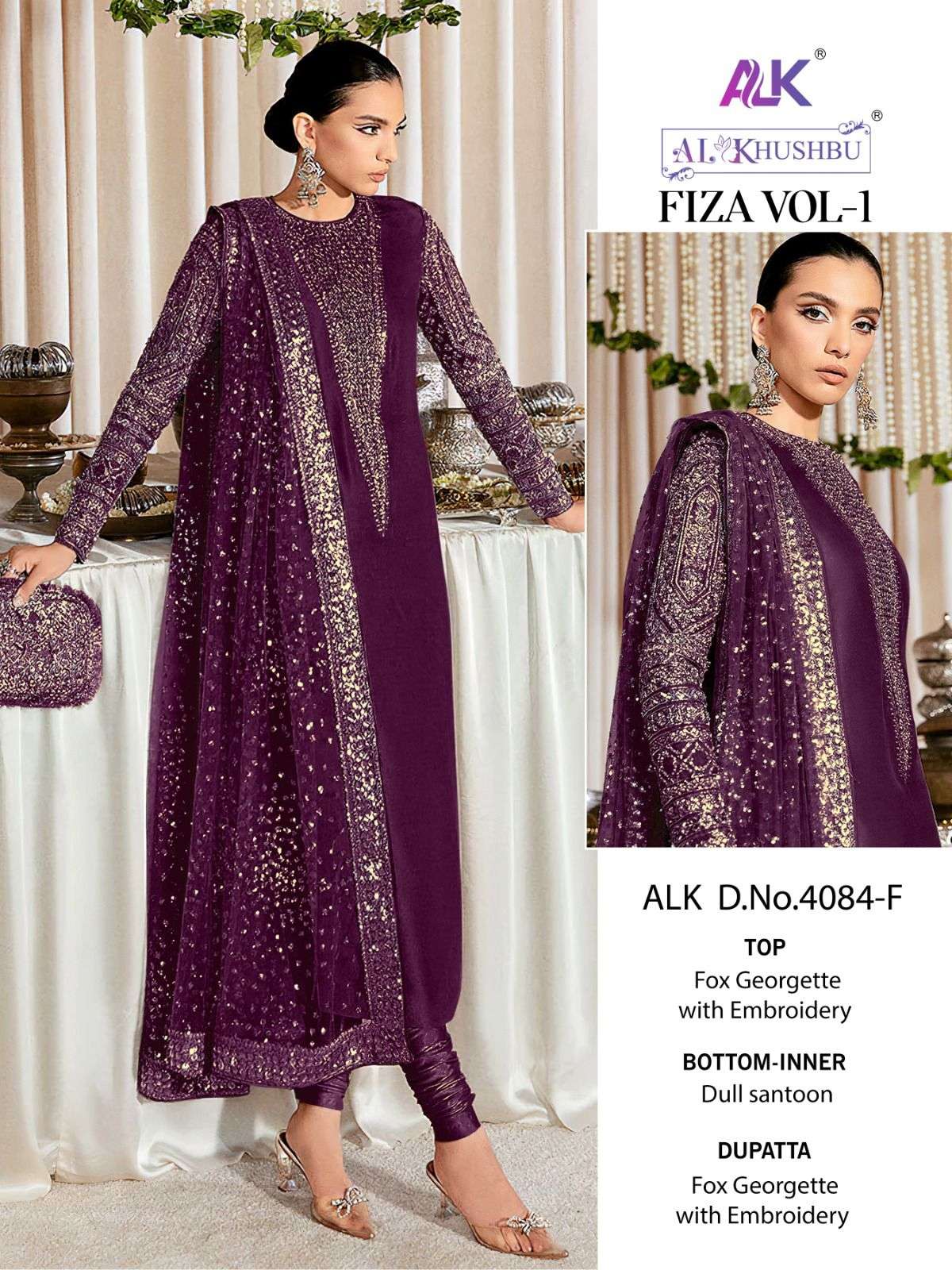 Al Khushbu Fiza Vol 1 4048 Colors Vol 2 Fancy Pakistani Dress view 7