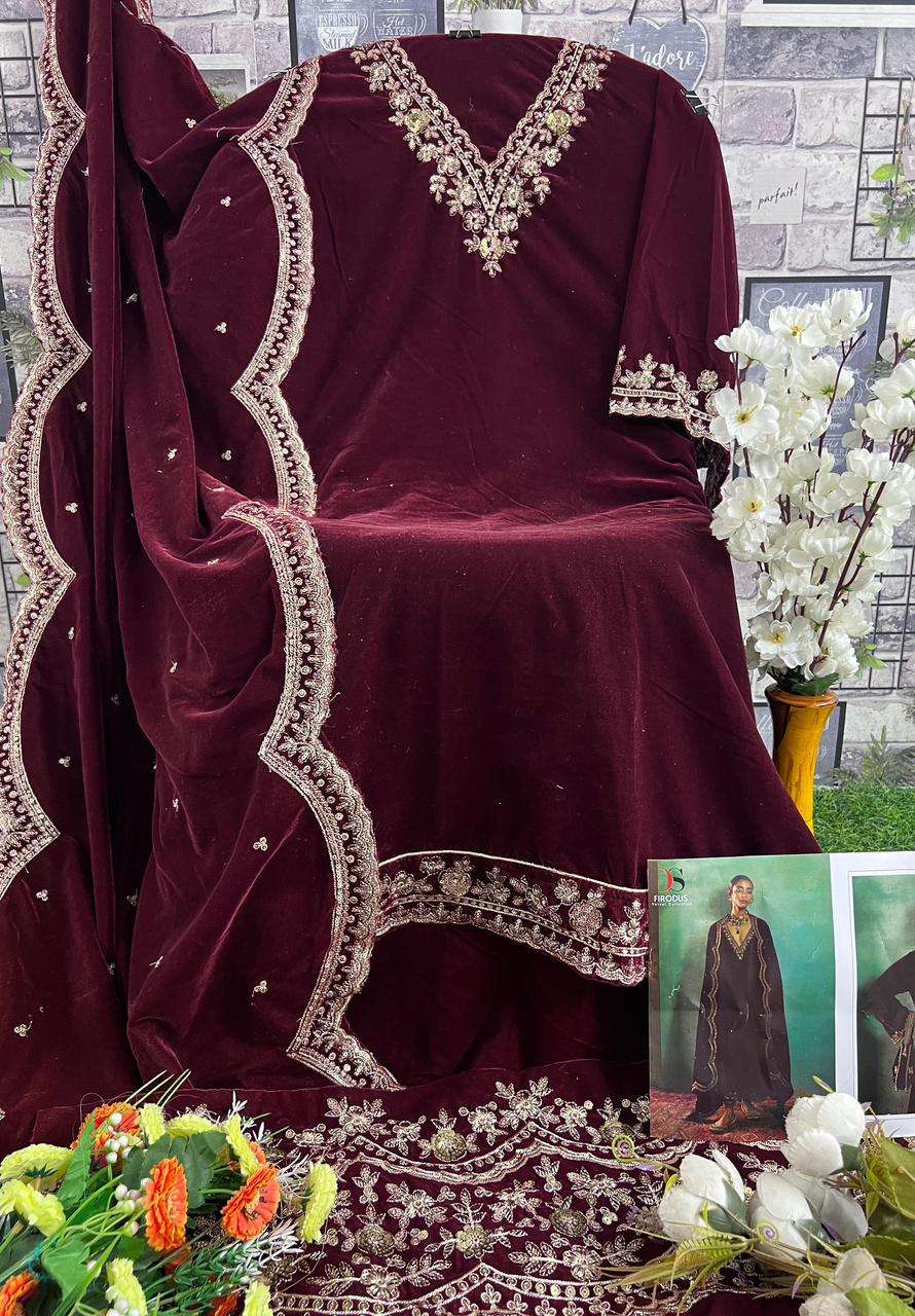 Deepsy Designer Velvet Pakistani Salwar Suit view 2