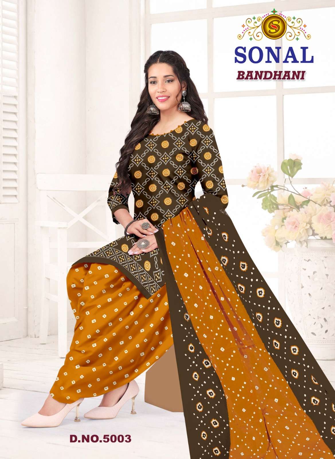 Sonal Textile Bandhani Vol 5 Bandhani Print Cotton Dress Material Wholealers view 2