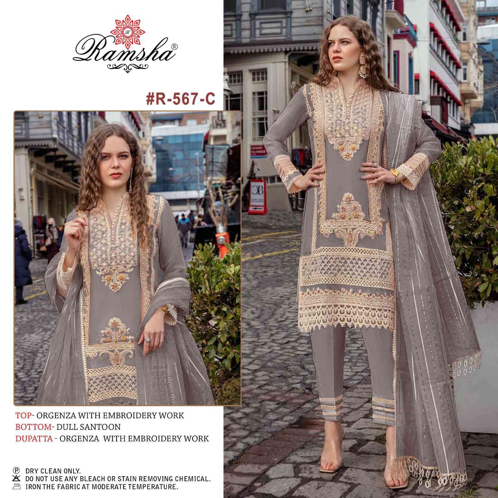 Ramsha R-567 Nx Embroidered Pakistani Salwar Suit view 3