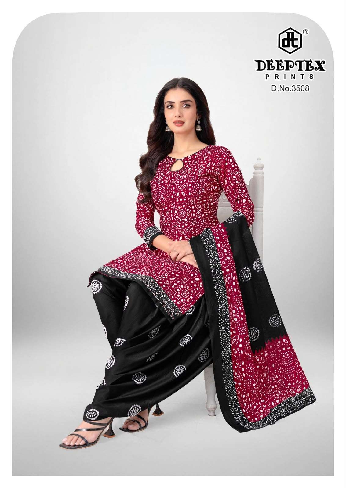 Deeptex Batik Plus Vol 35 Pure Cotton Batik Print Salwar Suit Catalog view 9