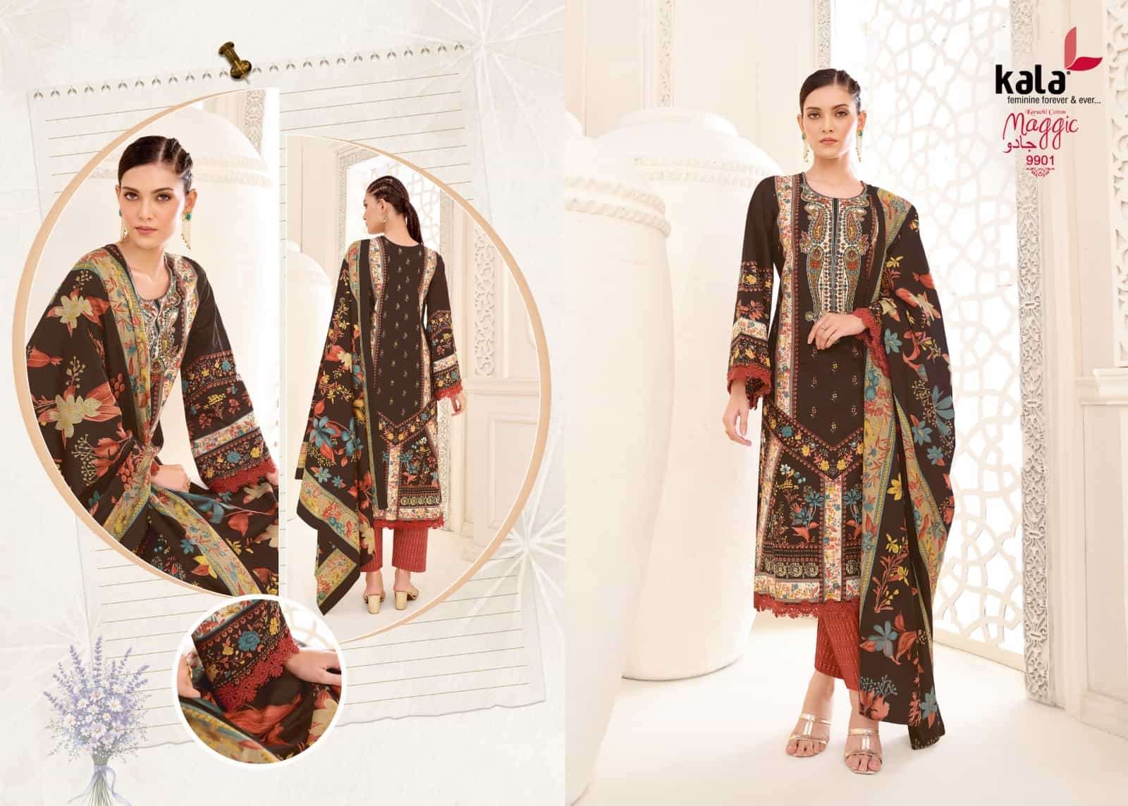 Kala Maggic Vol 25 Pakistani Print Cotton Salwar Suit view 8