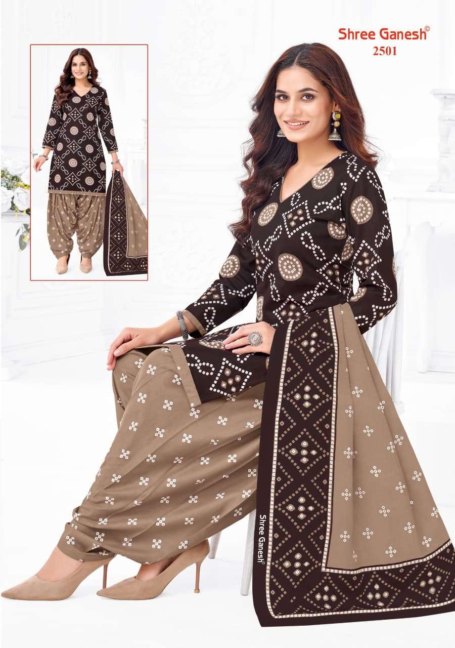Shree Ganesh Bandhani Vol 5 Heavy Cotton Bandhani Suit view 11