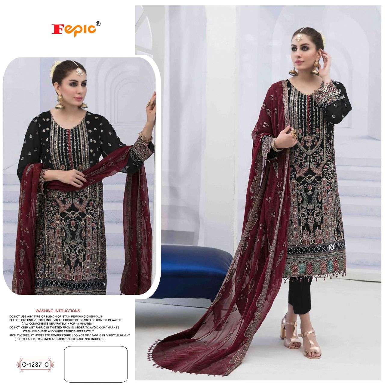 Fepic Rosemeen Embroidered Pakistani Salwar Suit view 4