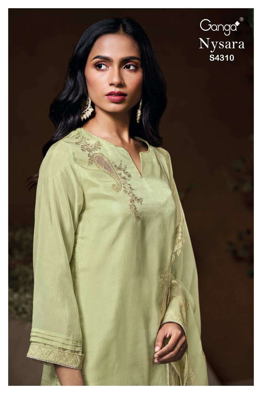 Ganga Fashion Nysara 4310 Pure Bemberg Silk Latest Designs Suits view 2