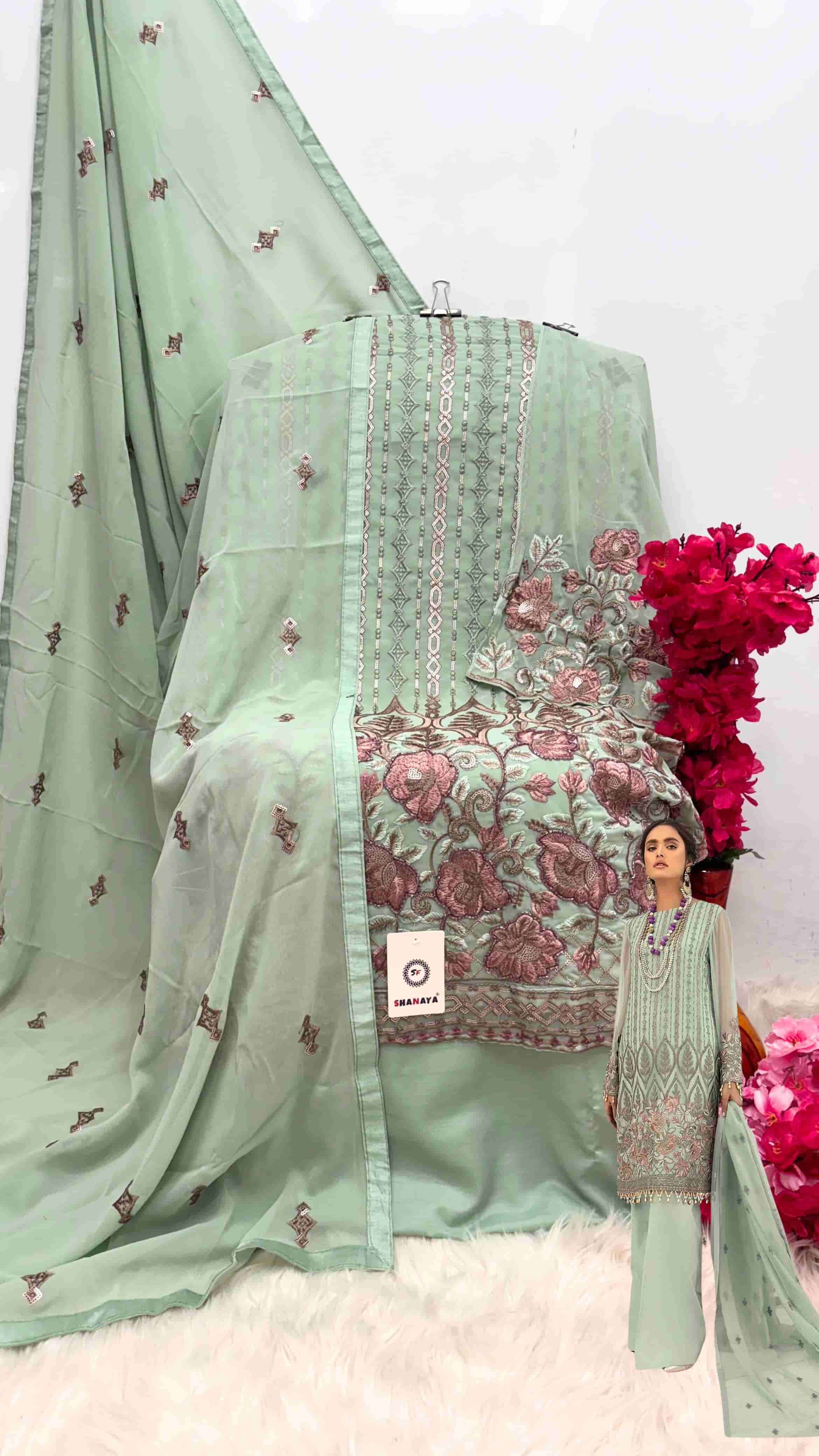 Shanaya S 188 Pakistani Style Designer Georgette Suit Ensemble view 3