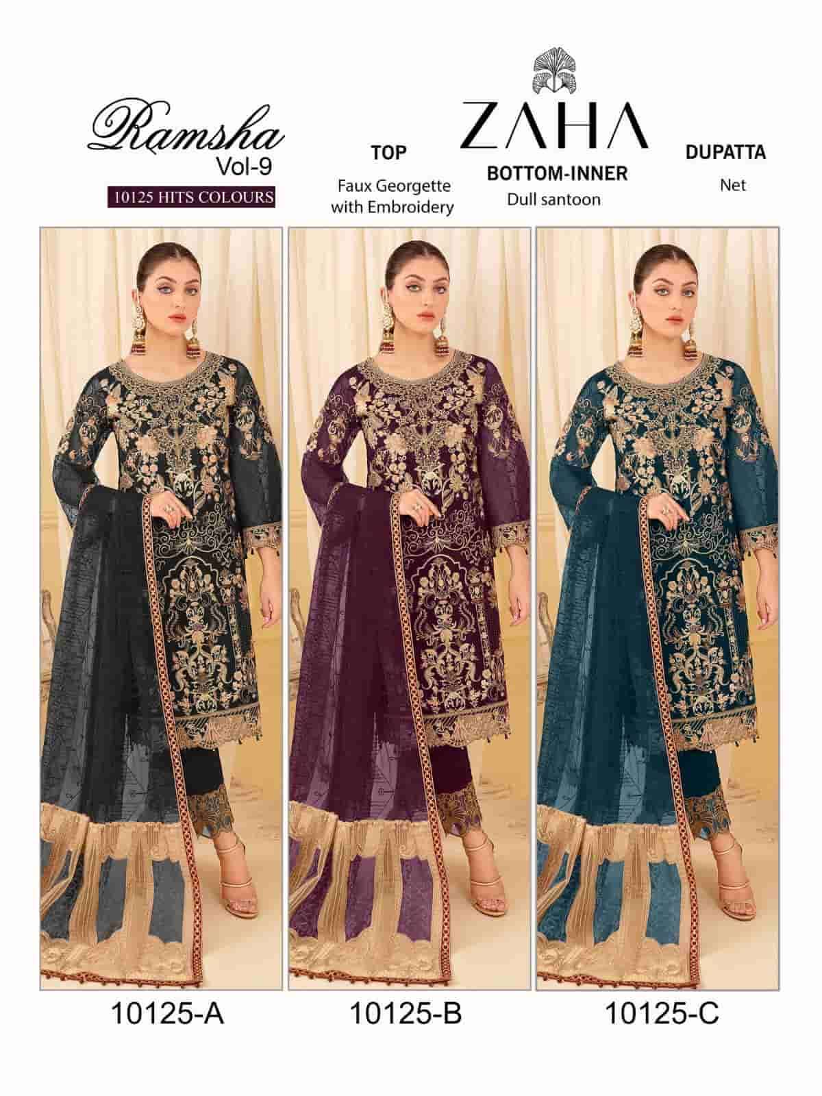Zaha Ramsha Vol 9 10125 Colors Designer Salwar Suit Online Wholasaler view 10