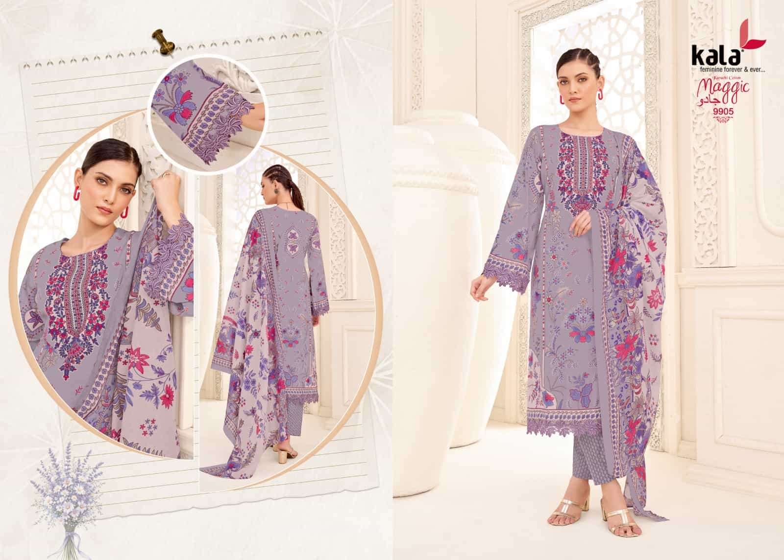 Kala Maggic Vol 25 Pakistani Print Cotton Salwar Suit view 12