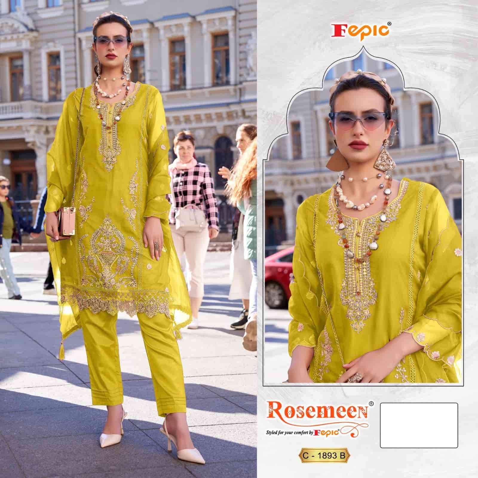 Fepic C 1893 Colors Pakistani Festive Wear Style Designer Salwar Suit Wholesalers view 2