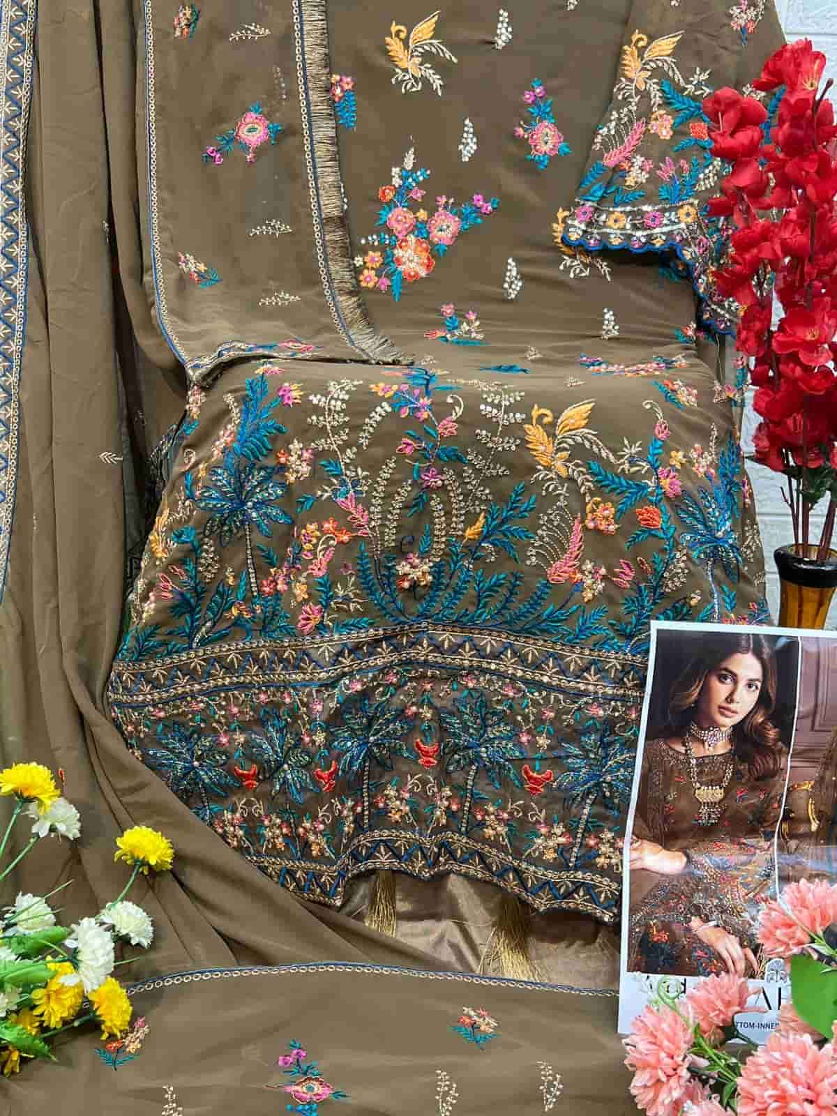 Zaha Aadab Vol 1 10205 Colors Pakistani Festive Wear Style Designer Suit view 8