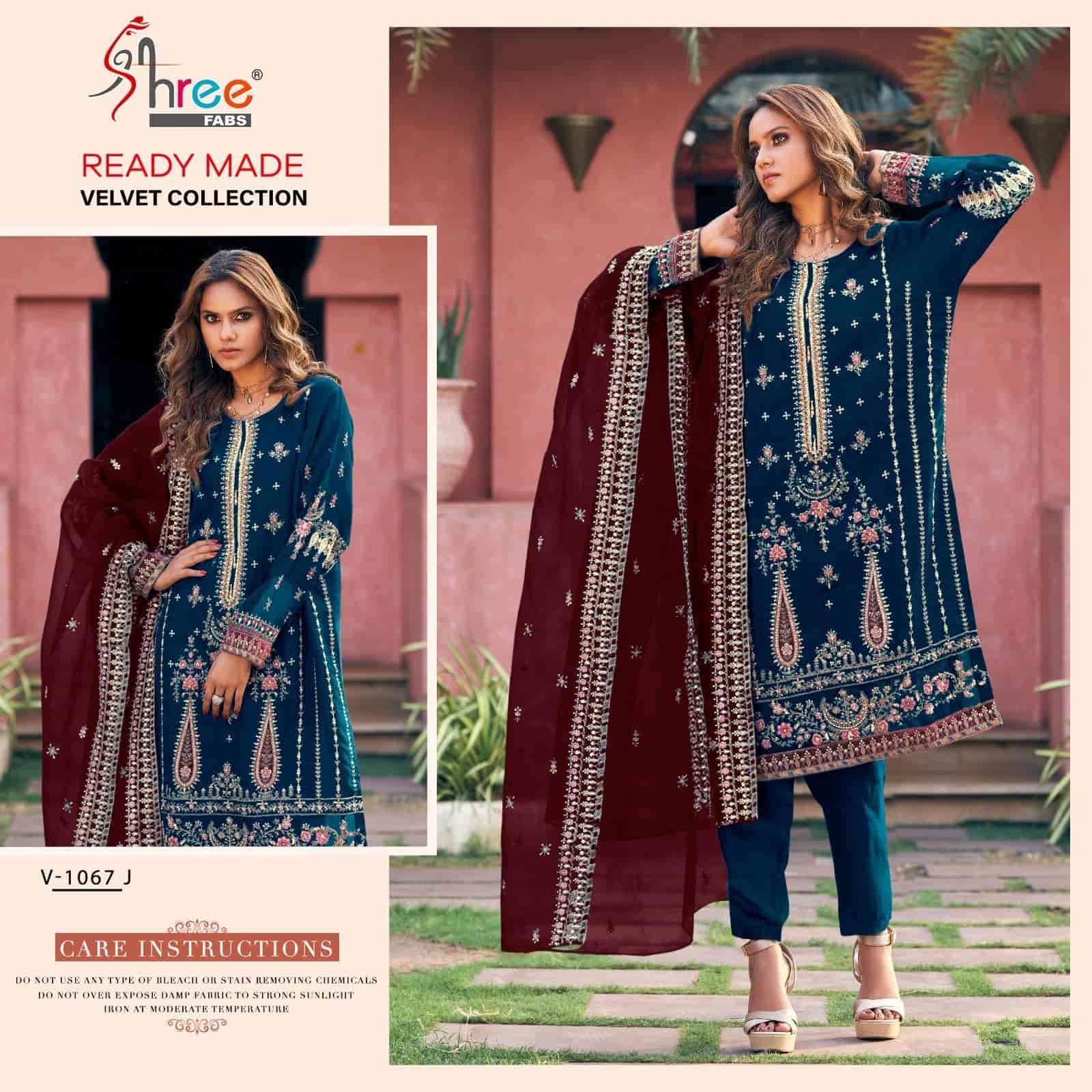 Shree Fabs R 1067 Colors Pakistani Party Wear Style Designer Velvet Suit view 2